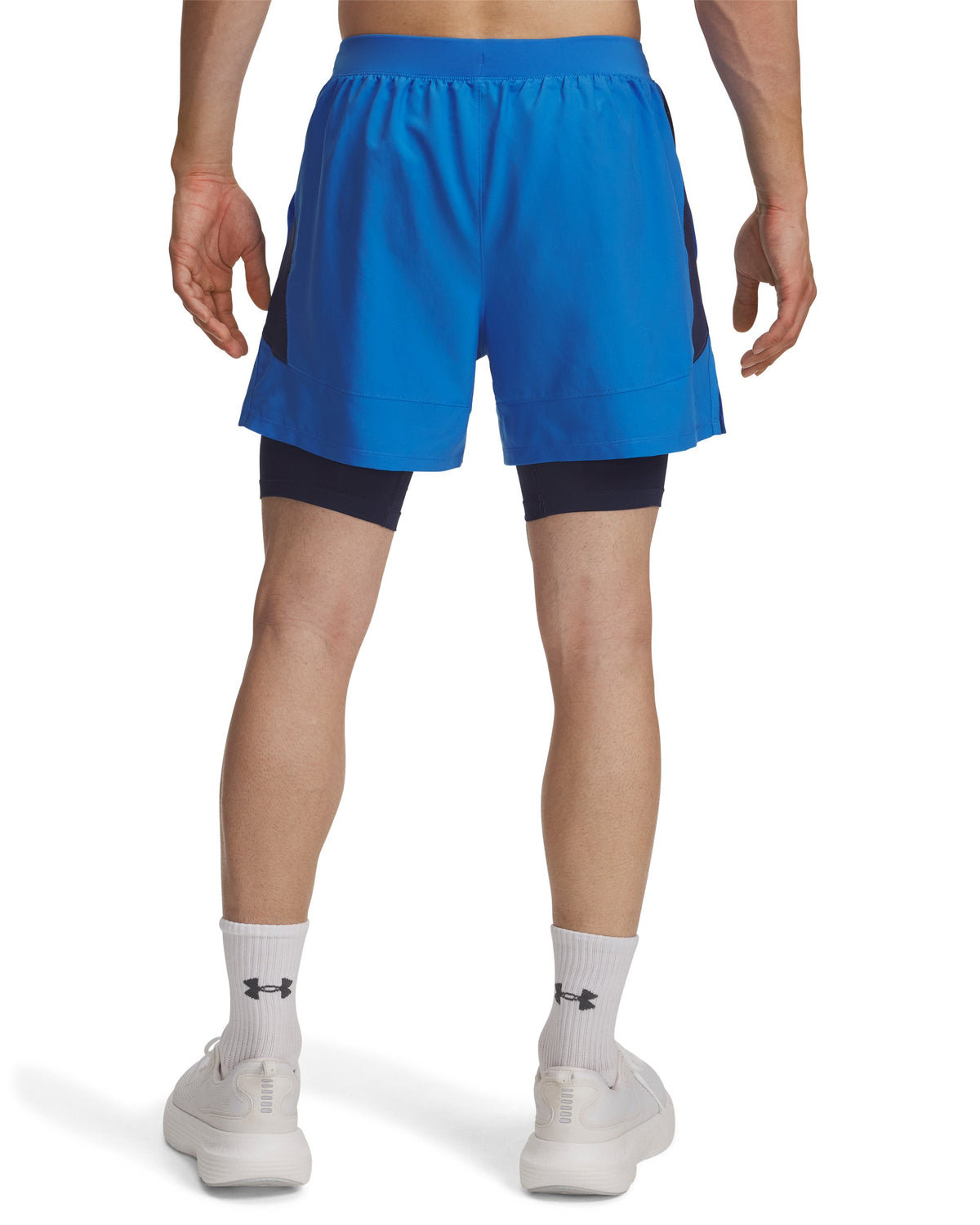 UA LAUNCH 5'' 2-IN-1 SHORTS - Castlerock / Castlerock / Reflective - 402