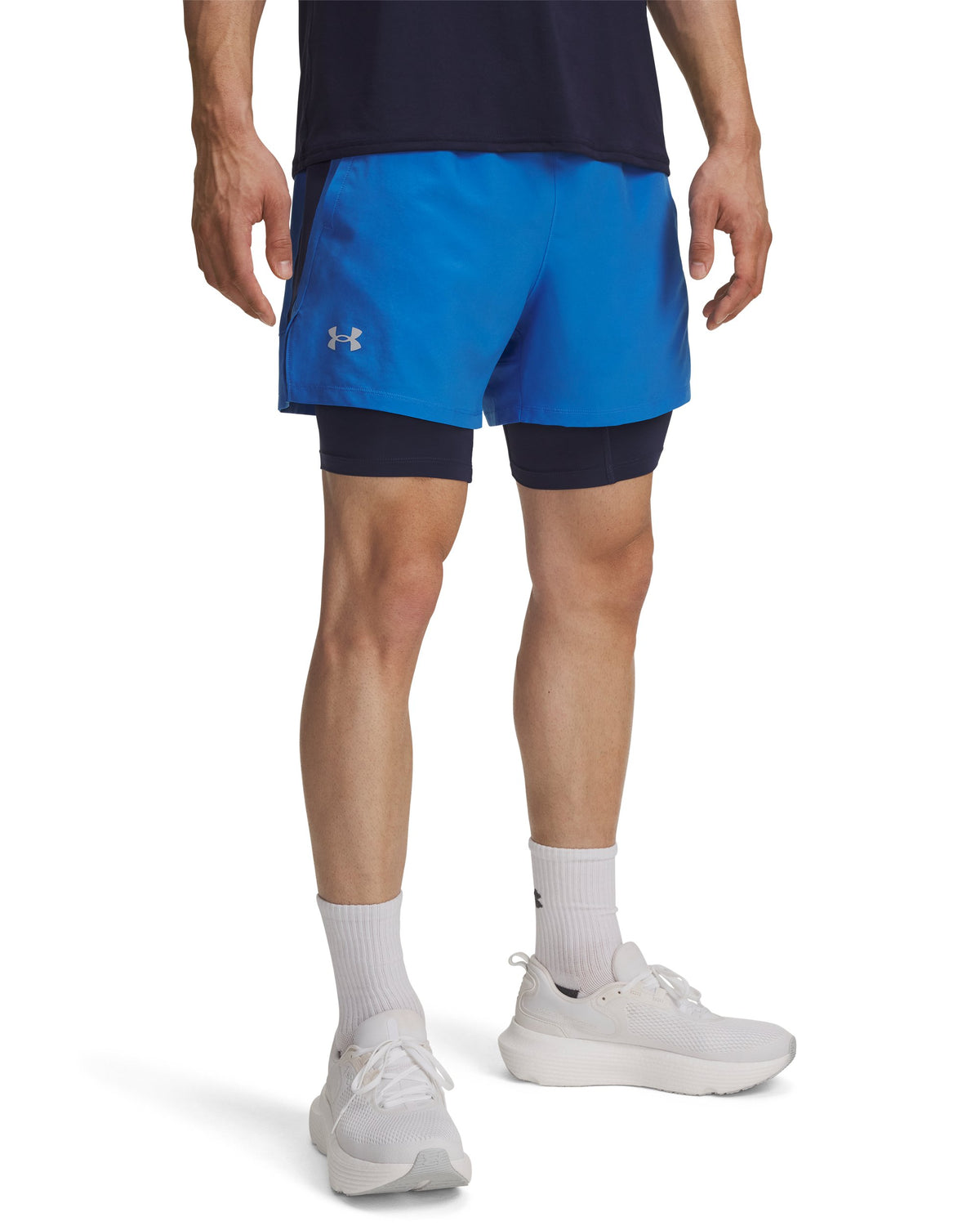 UA LAUNCH 5'' 2-IN-1 SHORTS - Castlerock / Castlerock / Reflective - 402