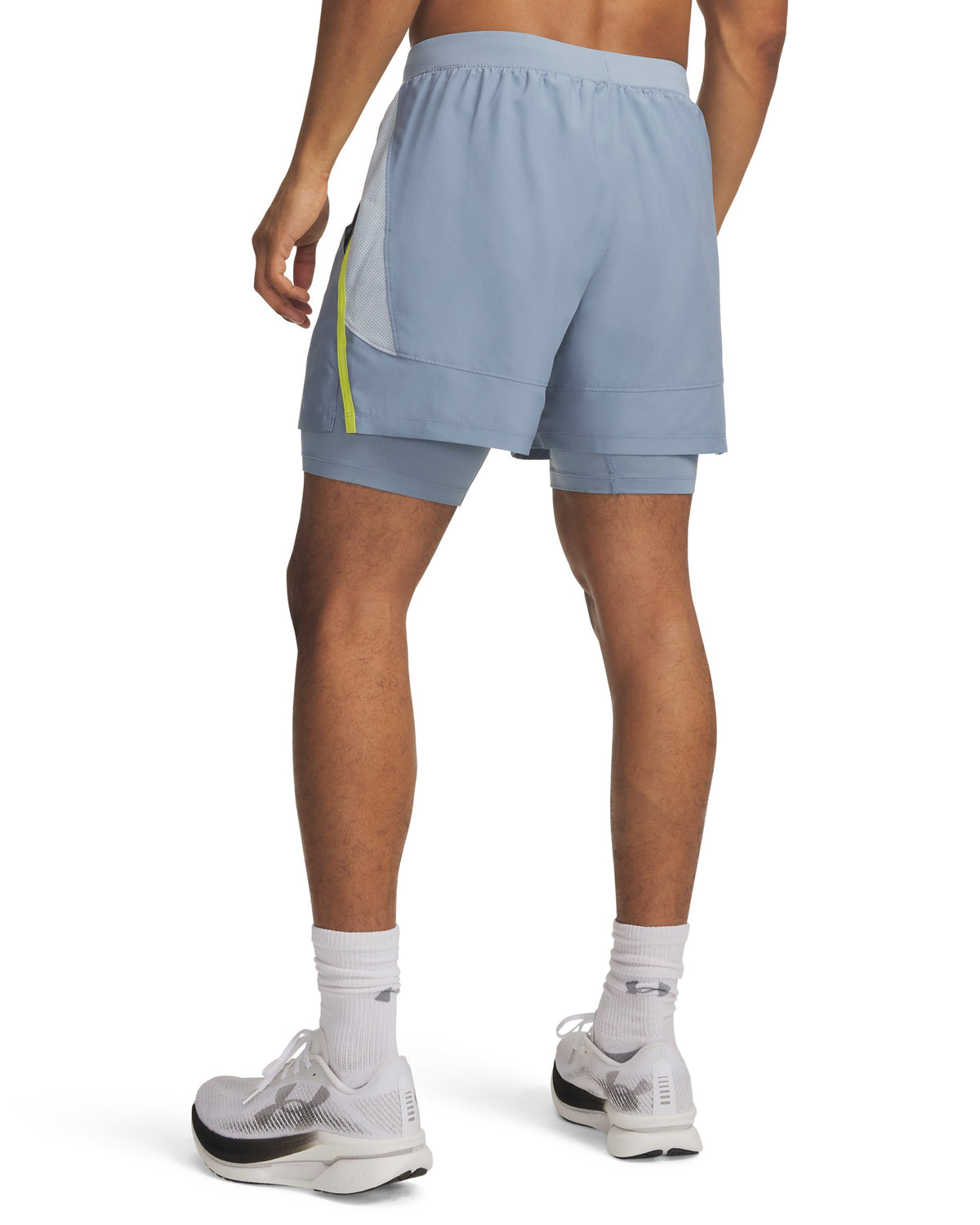UA LAUNCH 5'' 2-IN-1 SHORTS - Blue / Reflective - 448