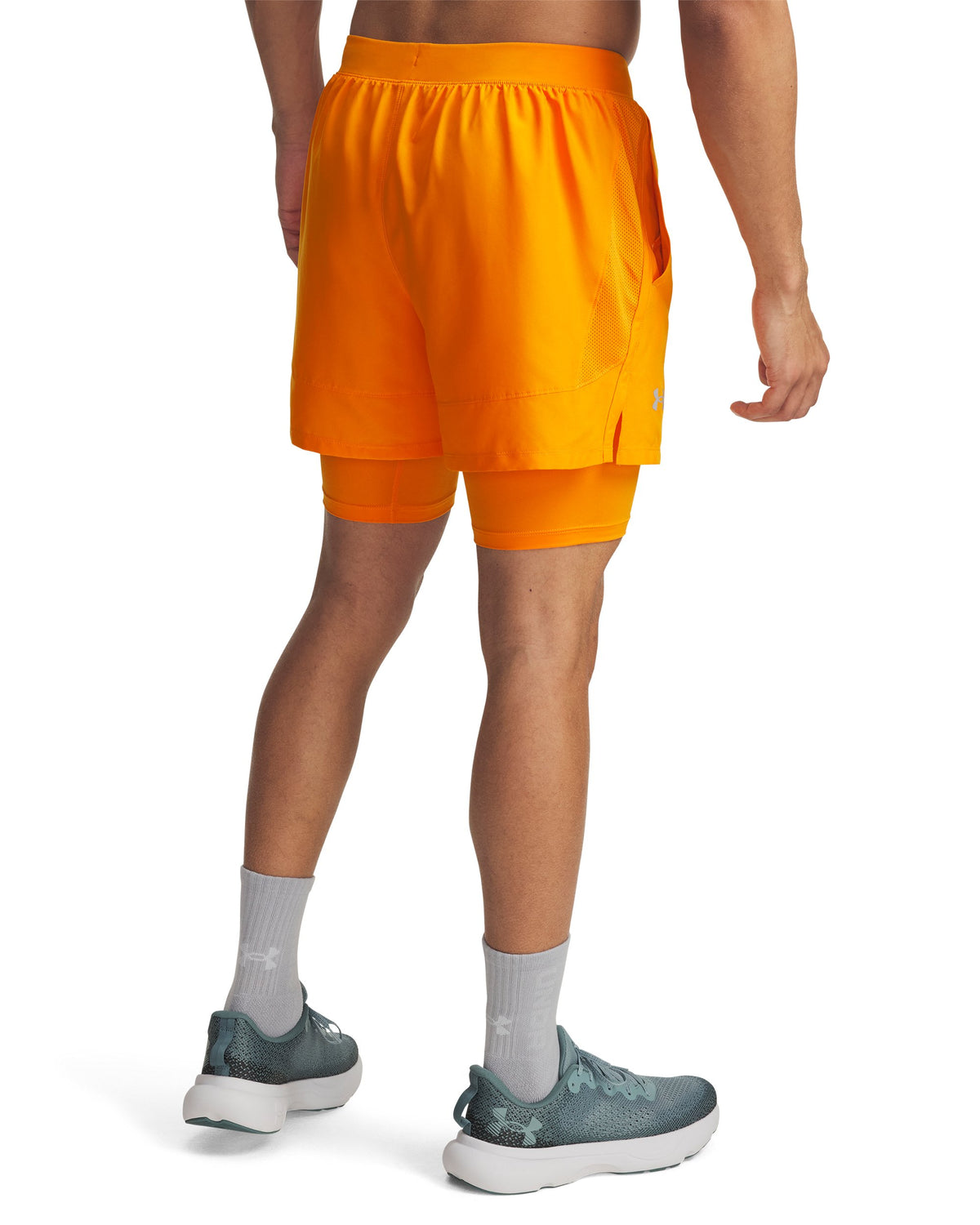 UA LAUNCH 5'' 2-IN-1 SHORTS - Squad Orange / Squad Orange / Reflective - 793