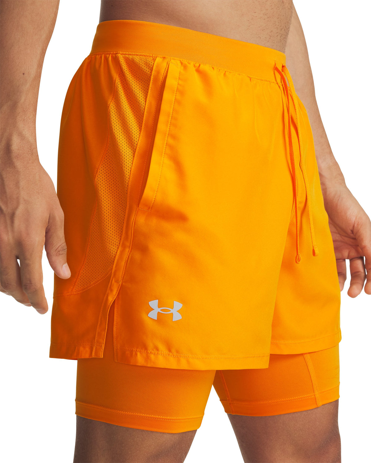 UA LAUNCH 5'' 2-IN-1 SHORTS - Squad Orange / Squad Orange / Reflective - 793