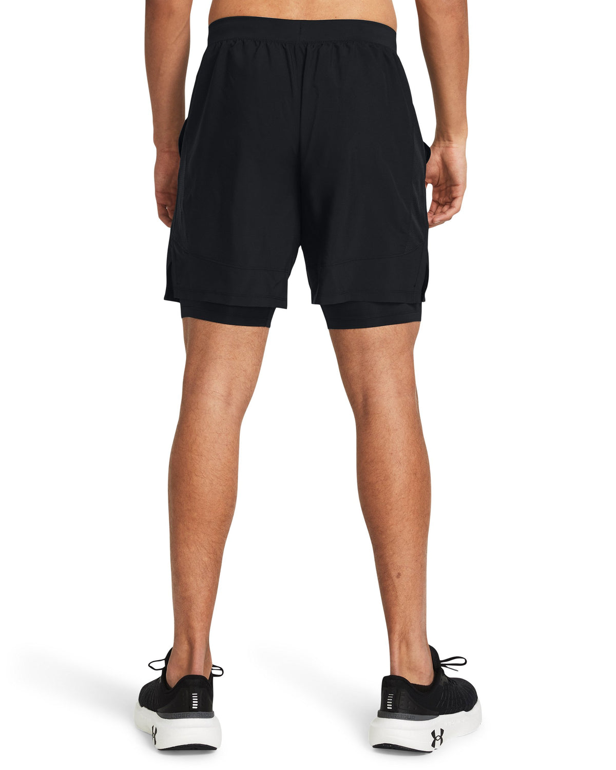 UA LAUNCH 7'' 2-IN-1 SHORTS - Black / Black / Reflective - 001