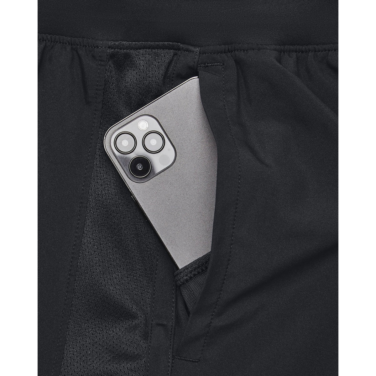 UA LAUNCH 7'' 2-IN-1 SHORTS - Black / Black / Reflective - 001