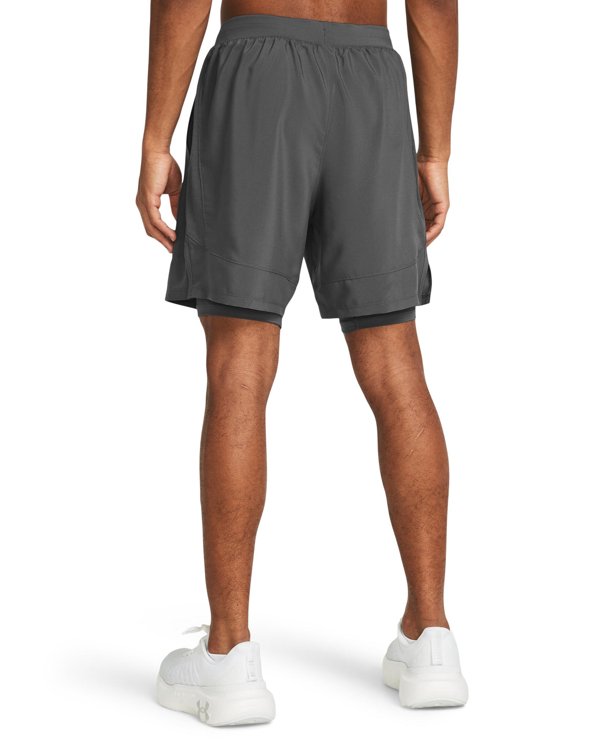 UA LAUNCH 7'' 2-IN-1 SHORTS - Castlerock / Castlerock / Reflective - 025