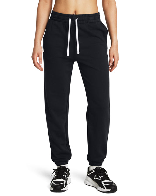 UA Rival Terry Joggers - Black / White - 002