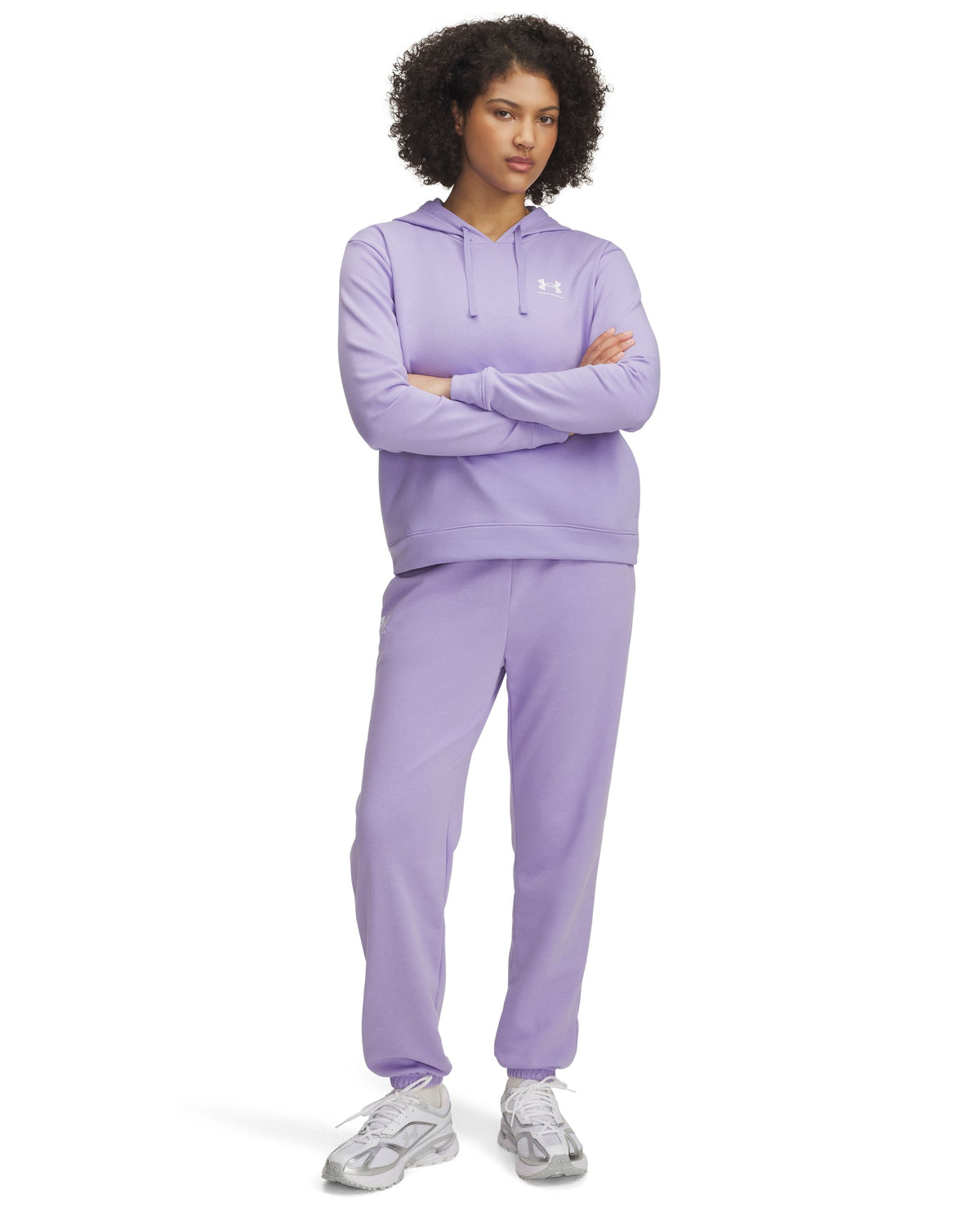 UA Rival Terry Joggers - Purple / White - 538