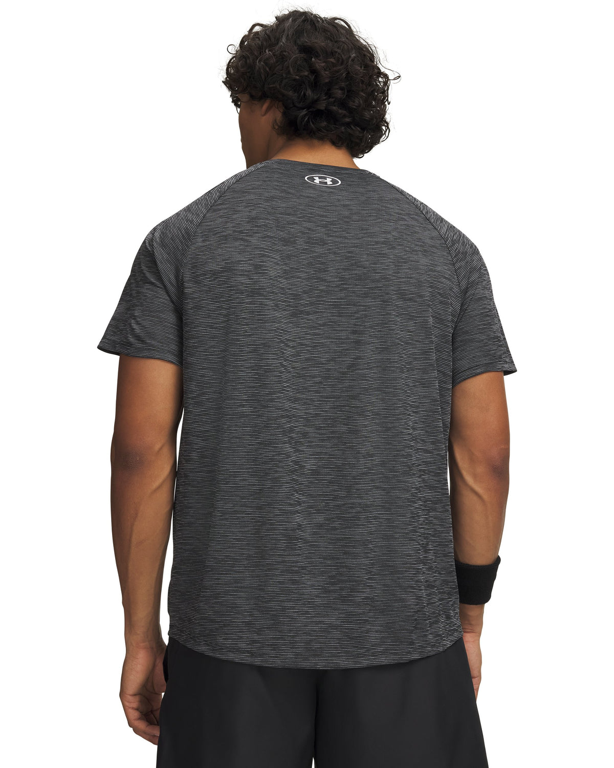 UA Tech Textured SS - Black / White - 001
