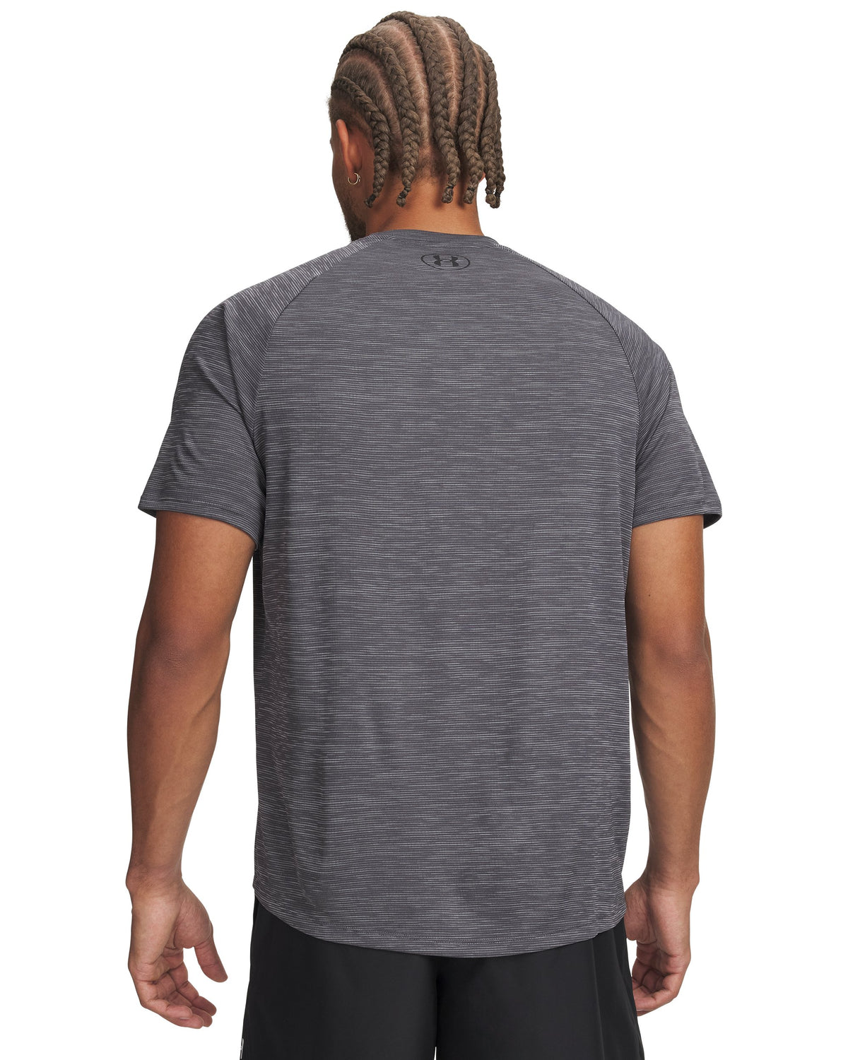 UA Tech Textured SS - Castlerock / Black - 025