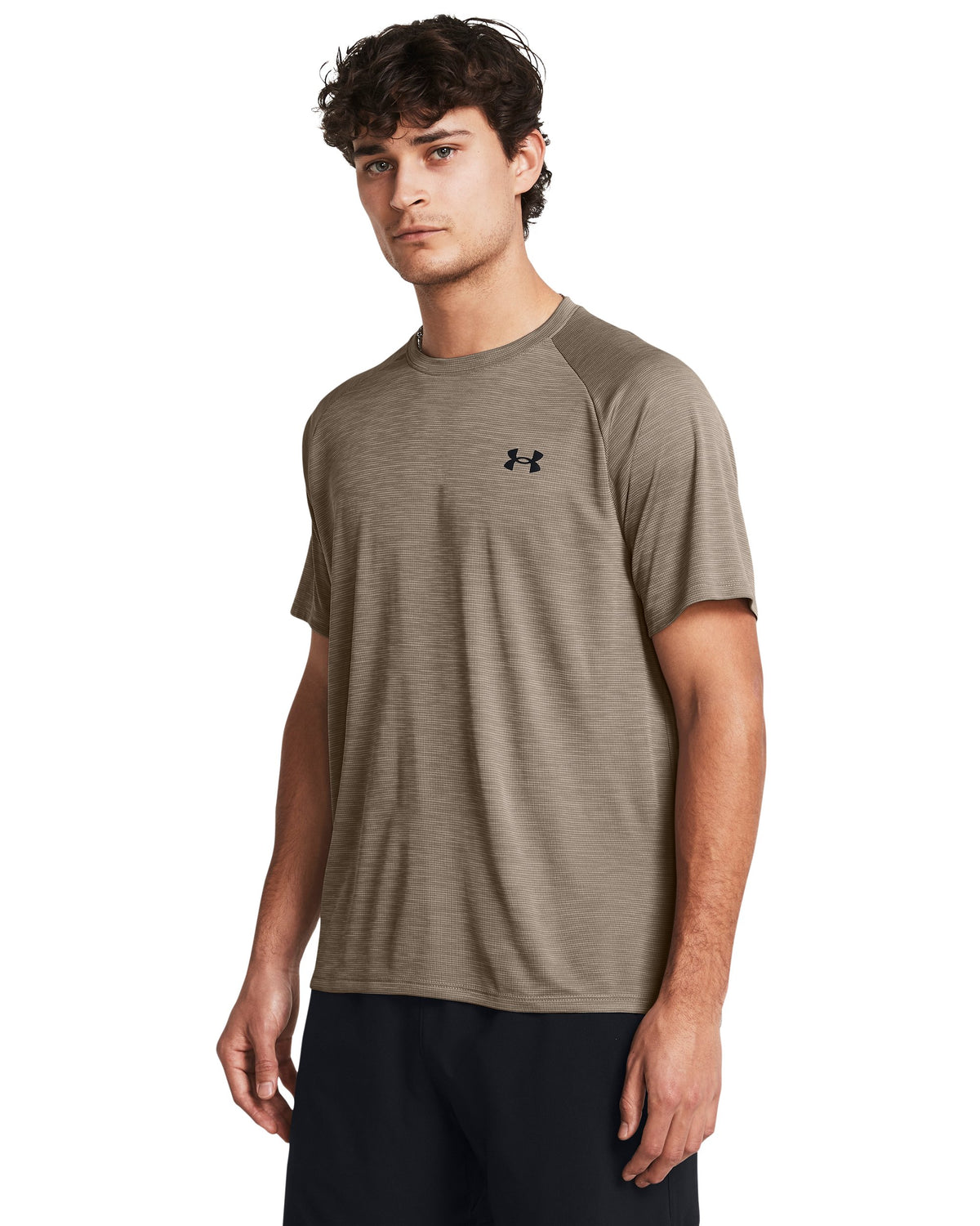 UA Tech Textured SS - Brown / Black - 200