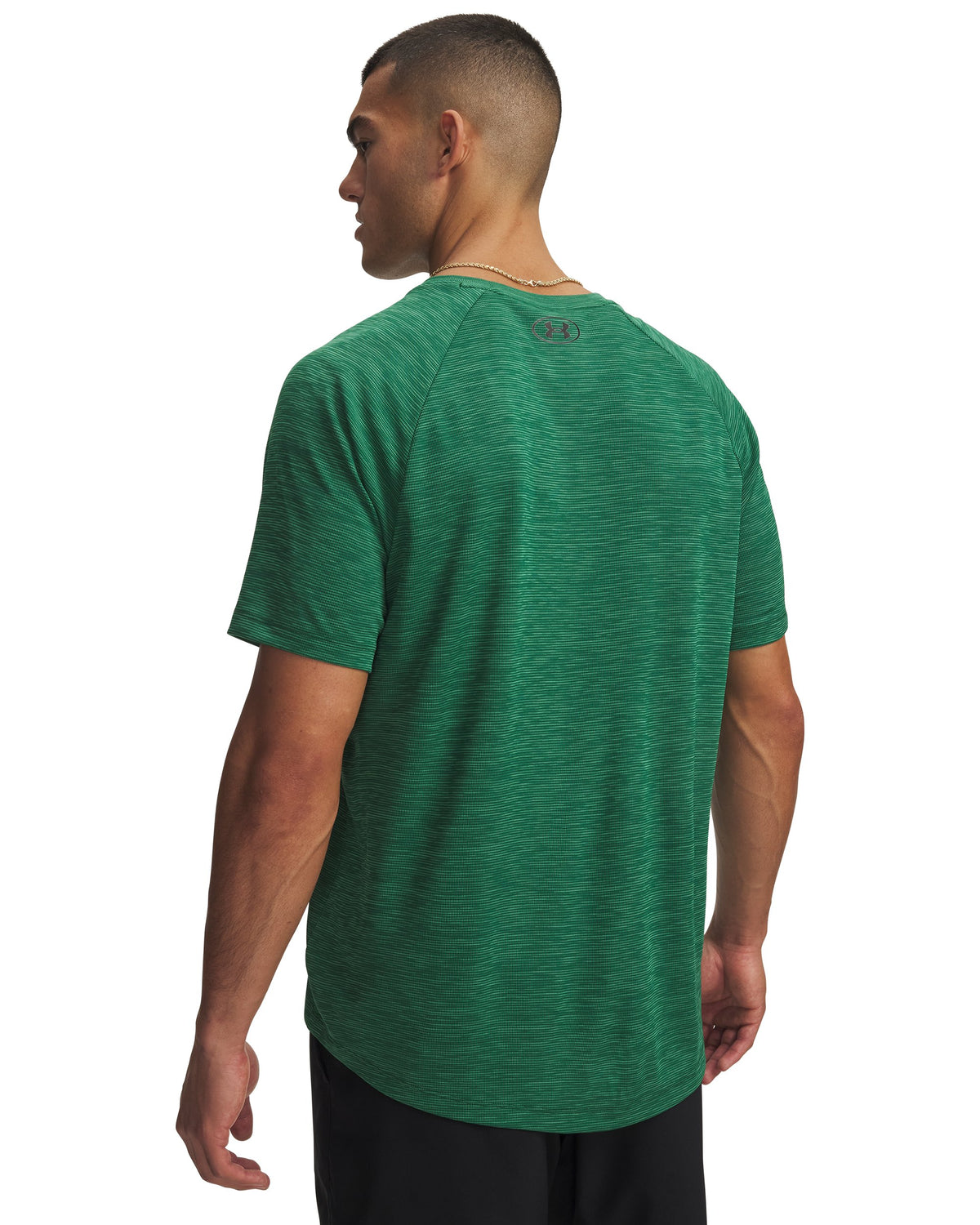 UA Tech Textured SS - Green / Black - 312