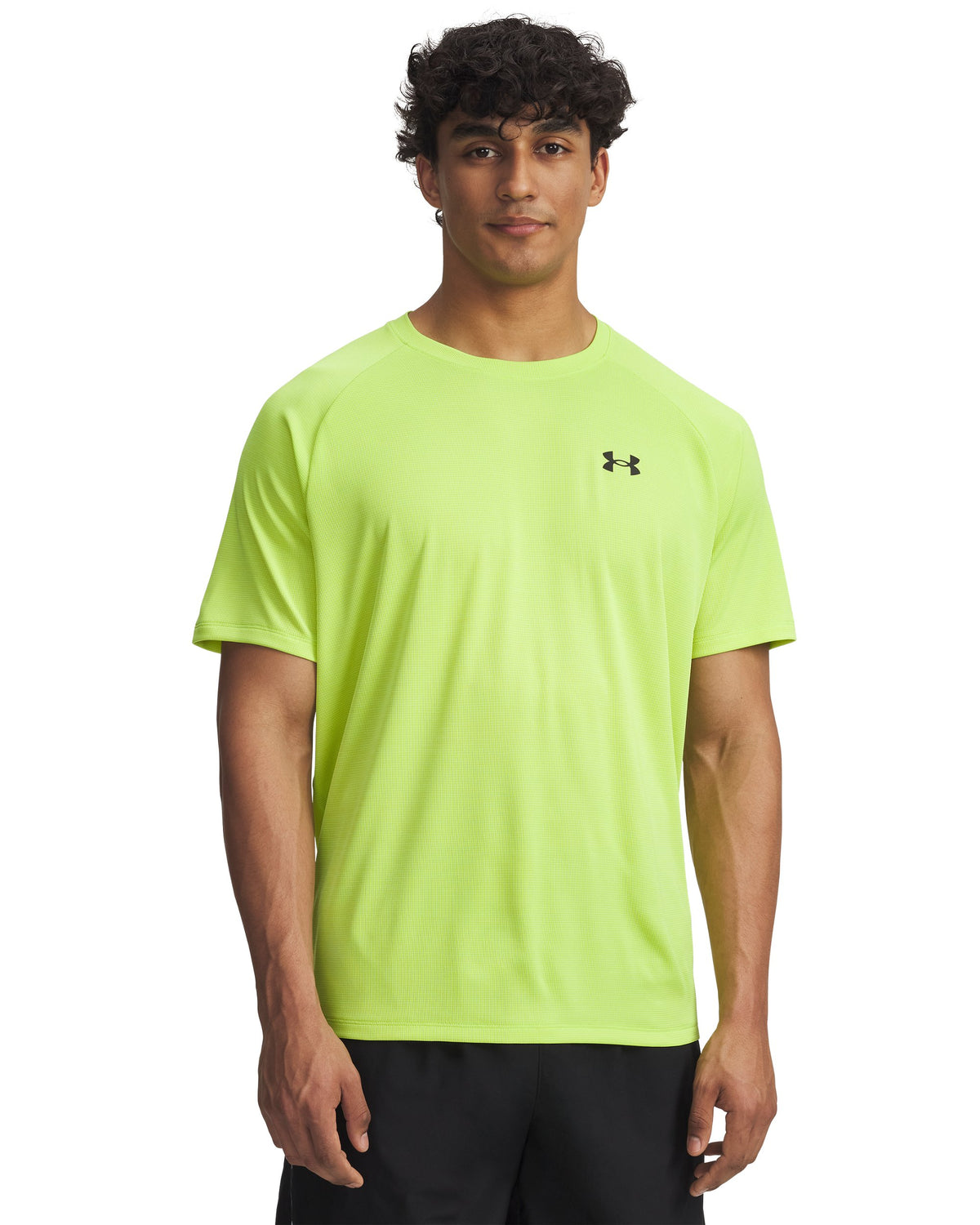 UA Tech Textured SS - Green / Black - 389
