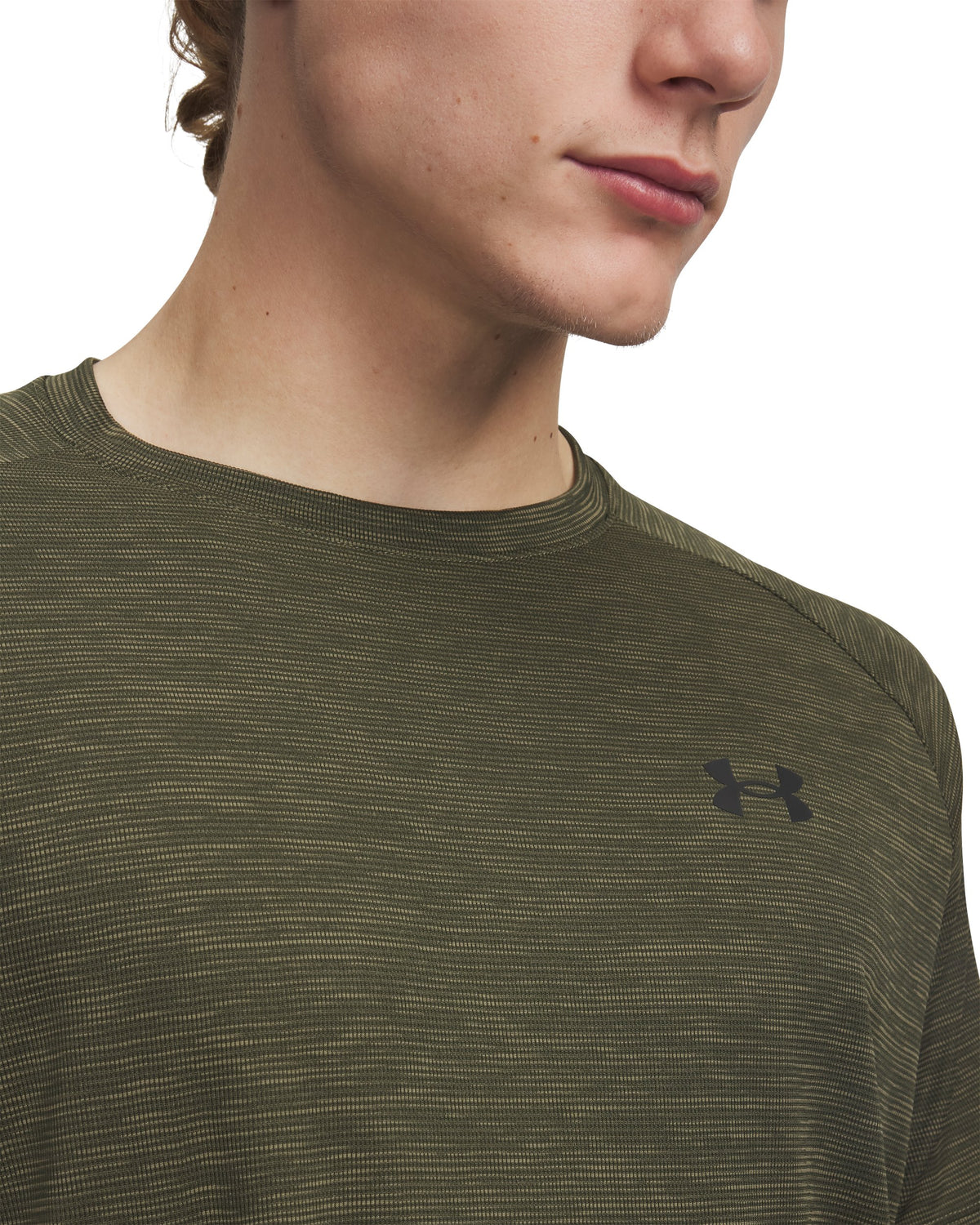 UA Tech Textured SS - Marine OD Green / Black - 390