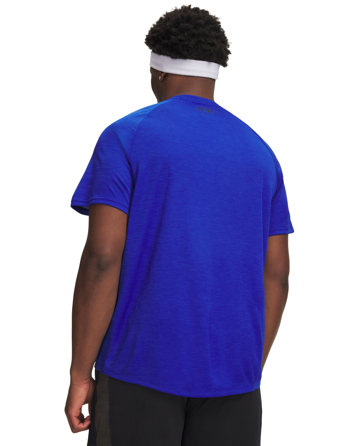 UA Tech Textured SS - Royal / Black - 400