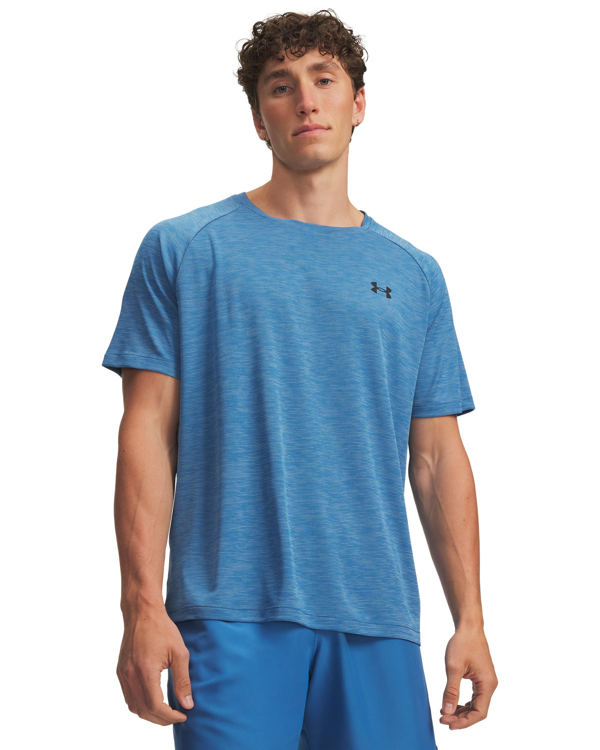 UA Tech Textured SS - Blue / Black - 430