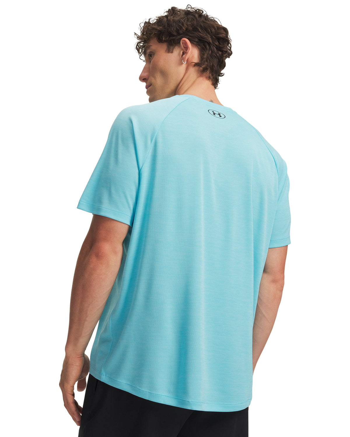 UA Tech Textured SS - Blue / Black - 481