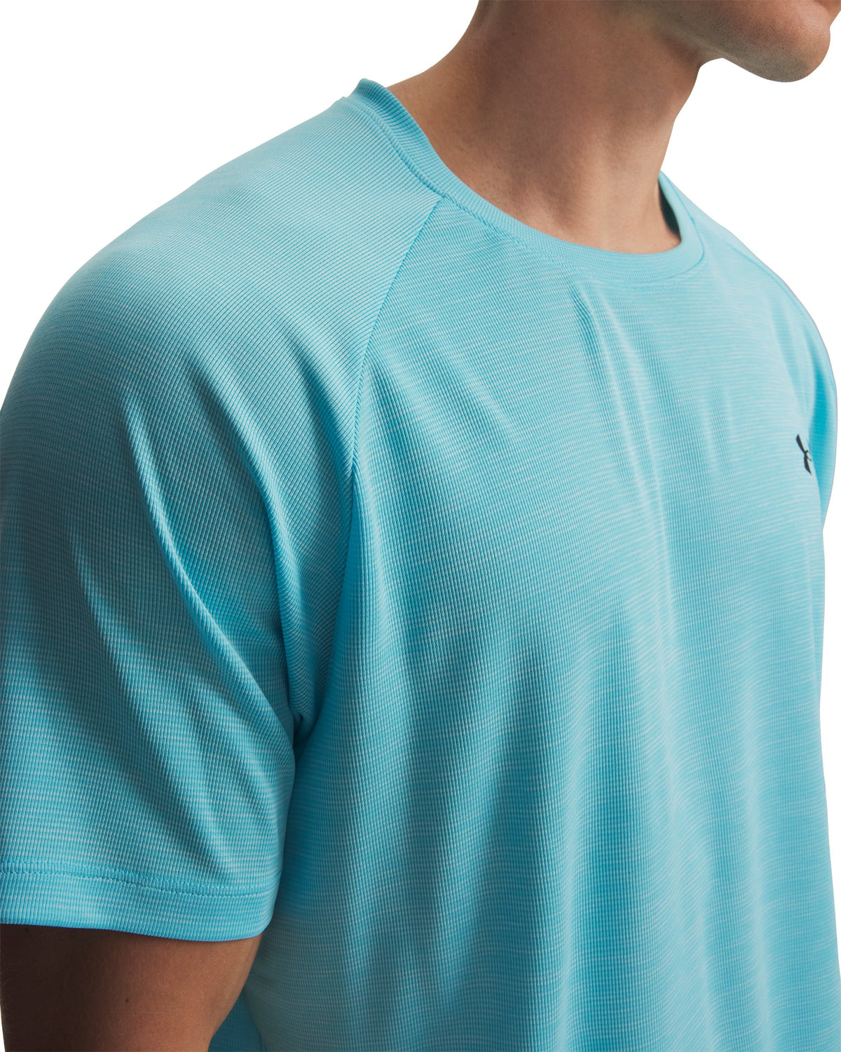 UA Tech Textured SS - Blue / Black - 481