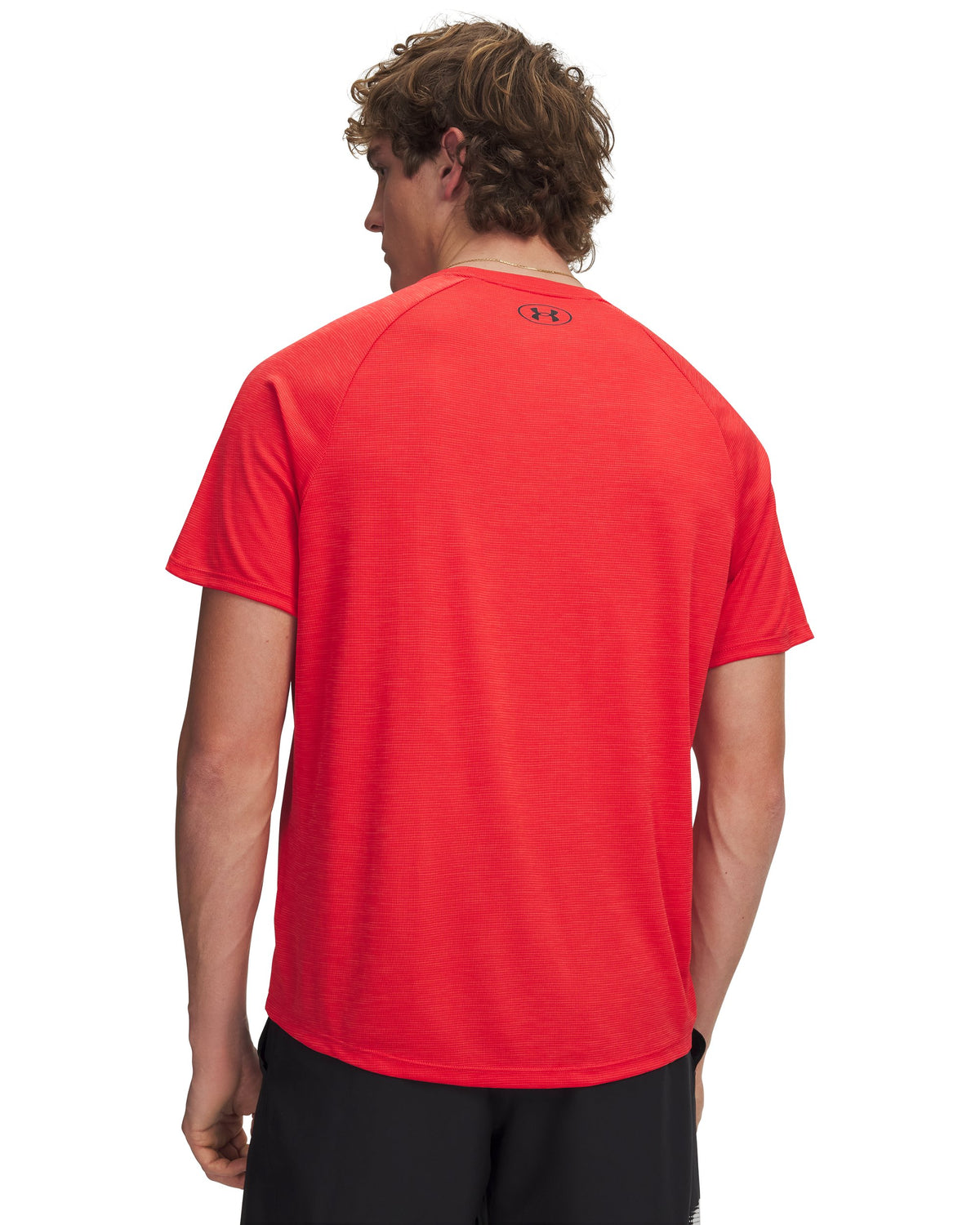 UA Tech Textured SS - Red / Black - 600