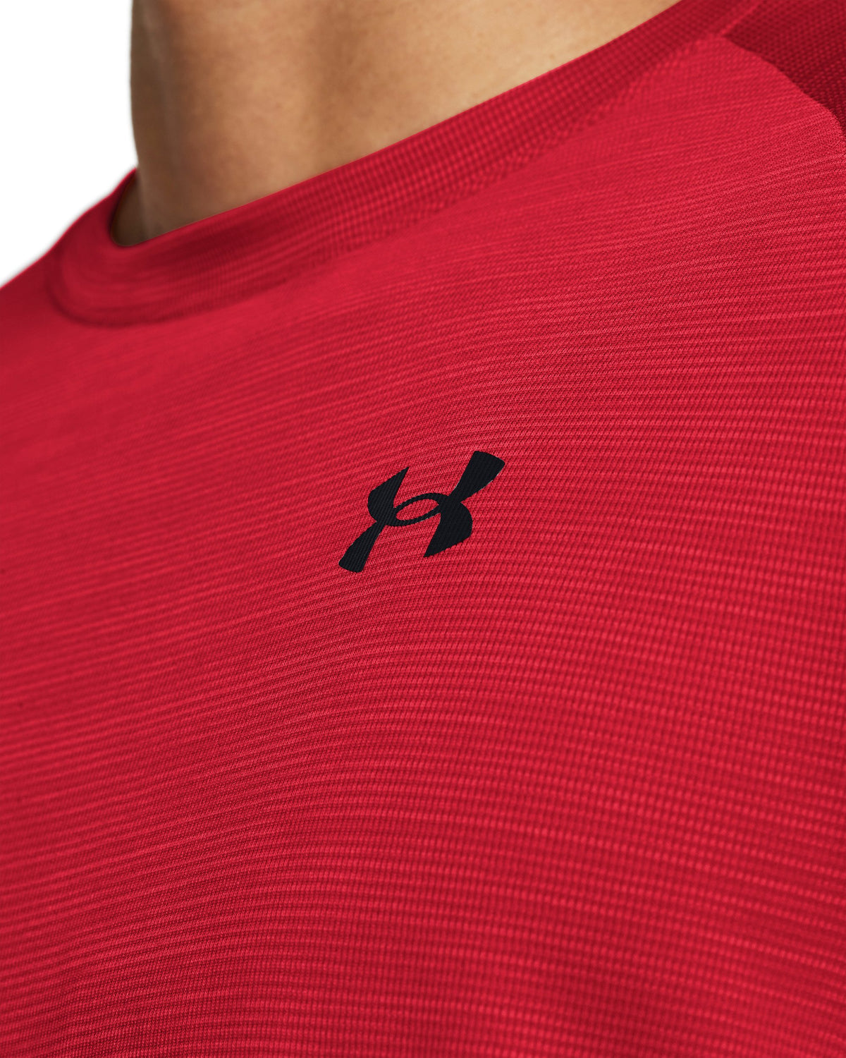 UA Tech Textured SS - Red / Black - 600