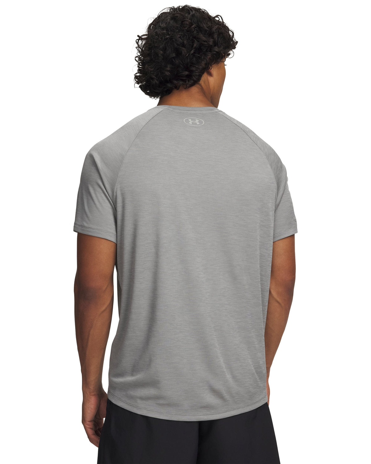 UA Tech Textured SS - ירוק-אפור / אפור - 709