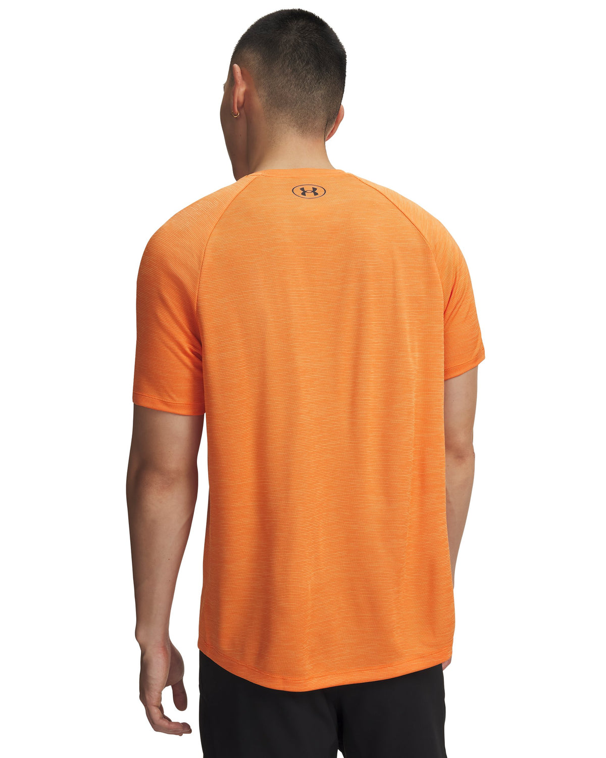 UA Tech Textured SS - Orange / Black - 808
