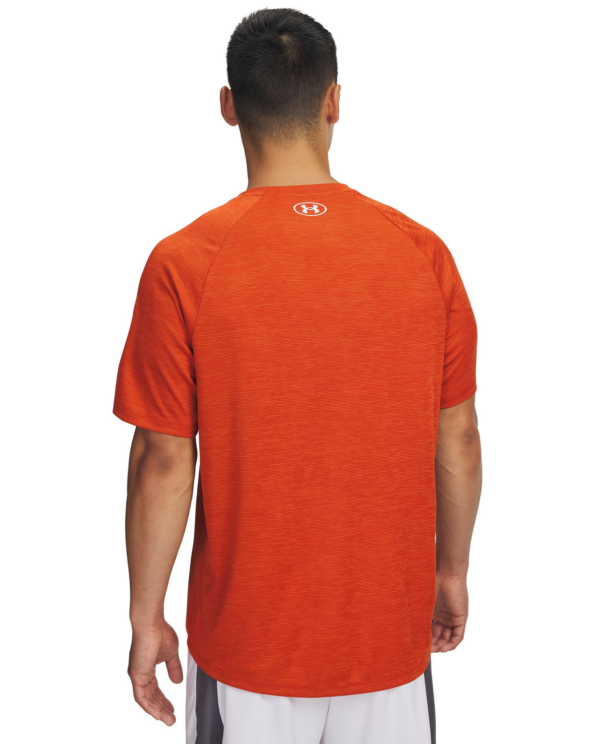 UA Tech Textured SS - Orange / White - 844