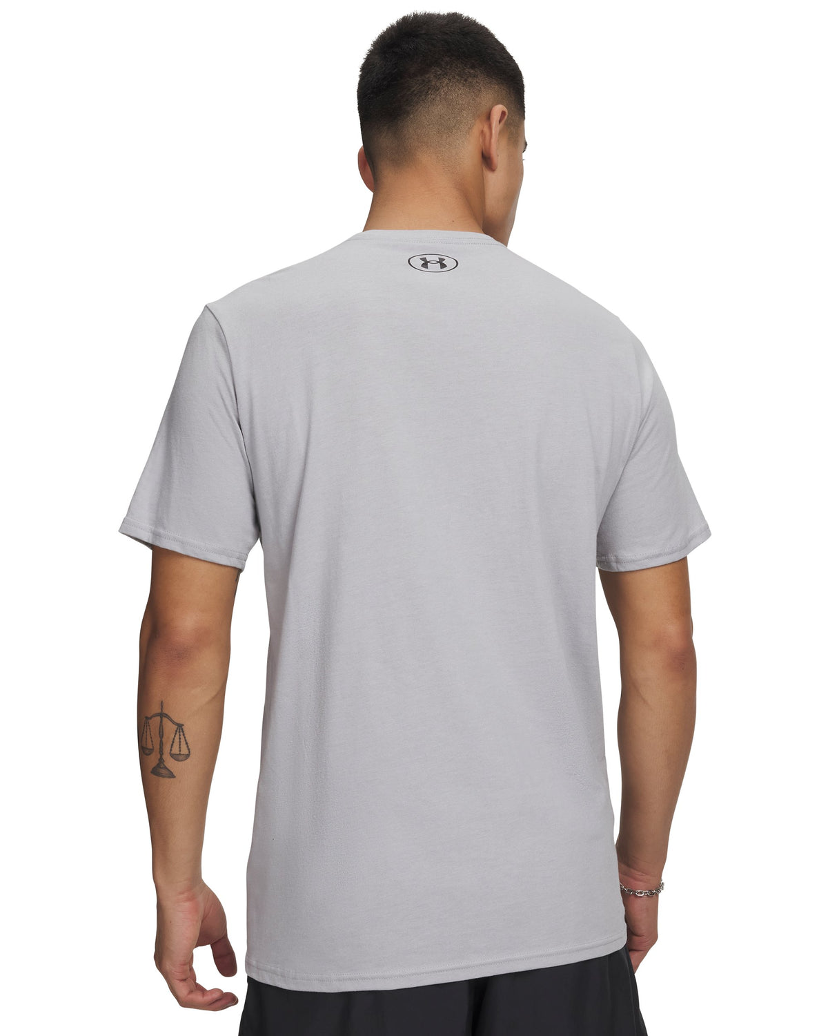 UA GL FOUNDATION UPDATE SS - Mod Gray Medium Heather / White / Black - 011