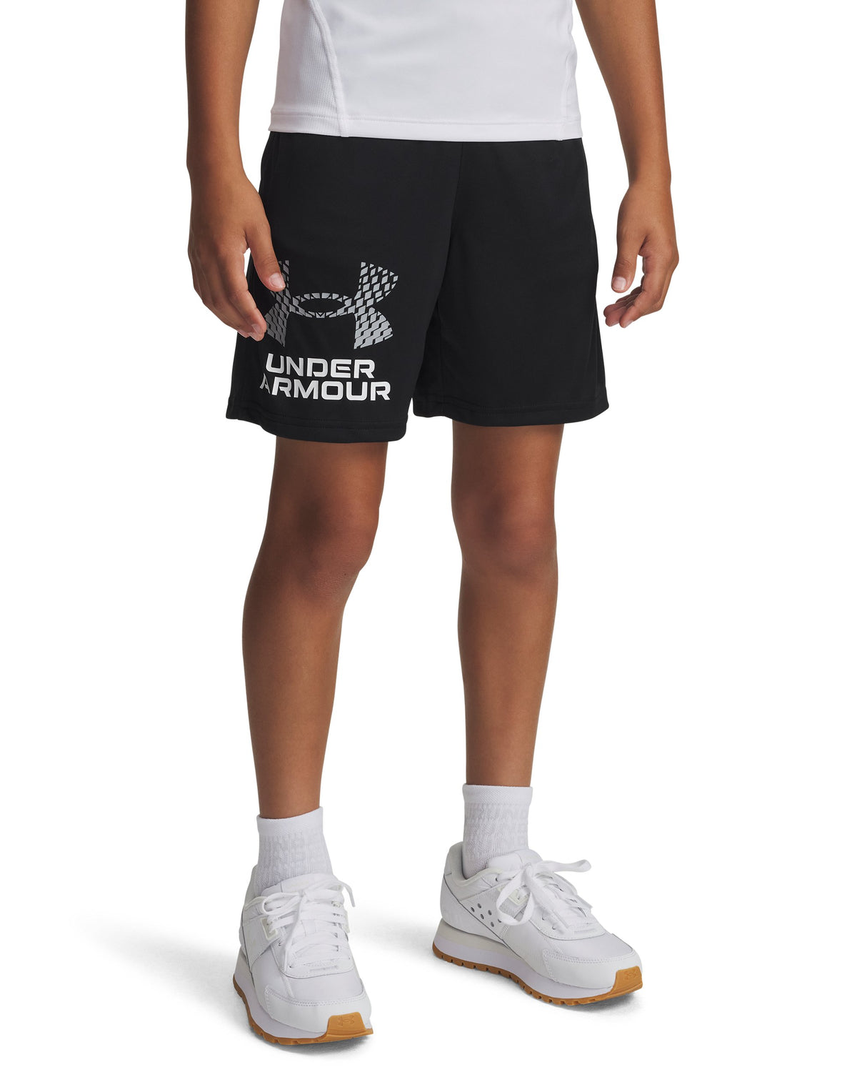 UA Tech Logo Shorts - Black / Mod Gray - 001