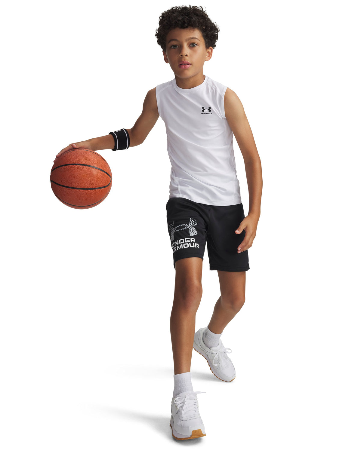 UA Tech Logo Shorts - Black / Mod Gray - 001