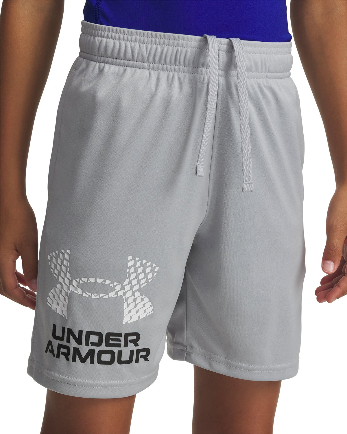 UA Tech Logo Shorts - Mod Gray / White - 011