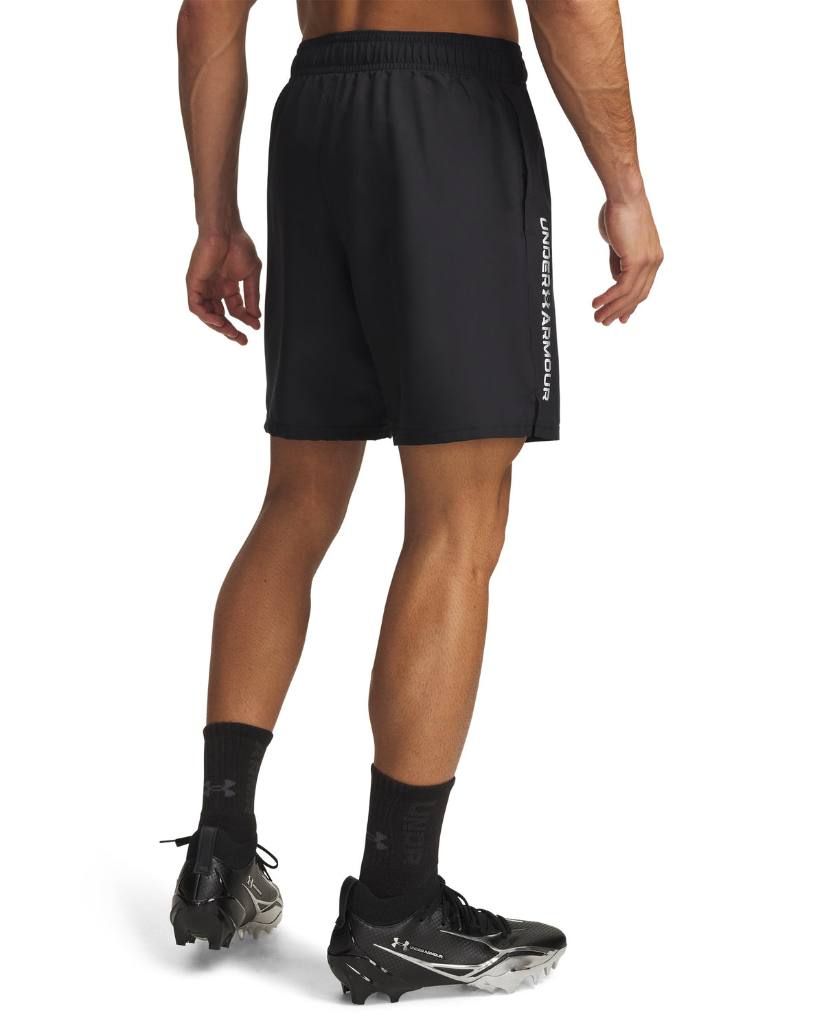 UA Tech Woven Wordmark Short - Black / White - 001