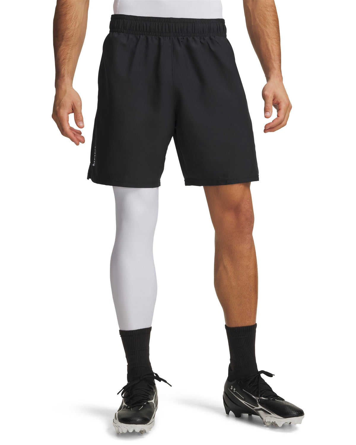 UA Tech Woven Wordmark Short - Black / White - 001
