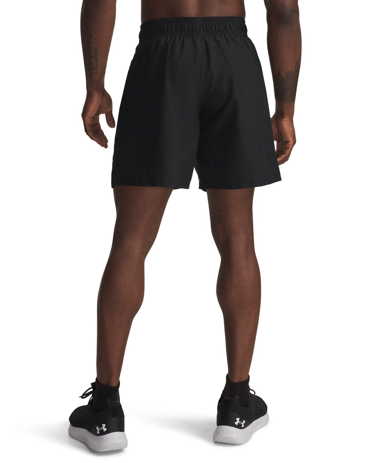 UA Tech Woven Wordmark Short - Black / Hyper Green - 008