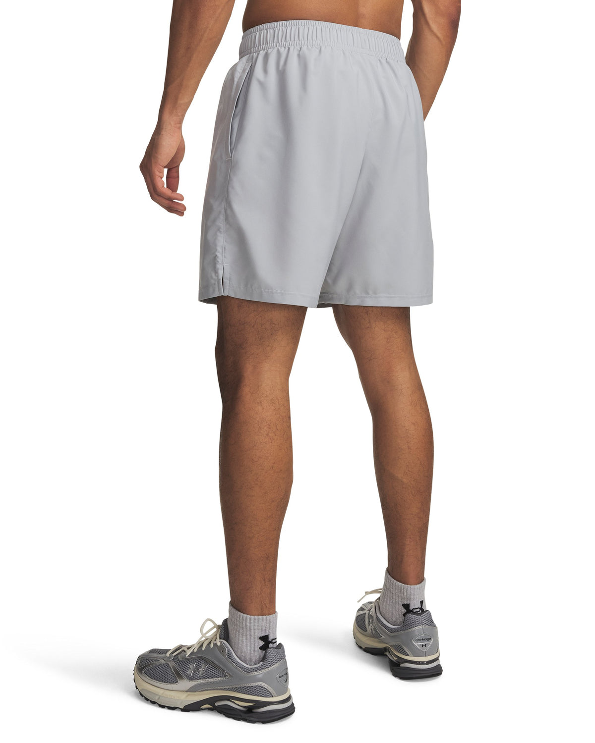 UA Tech Woven Wordmark Short - Gray / Black - 015