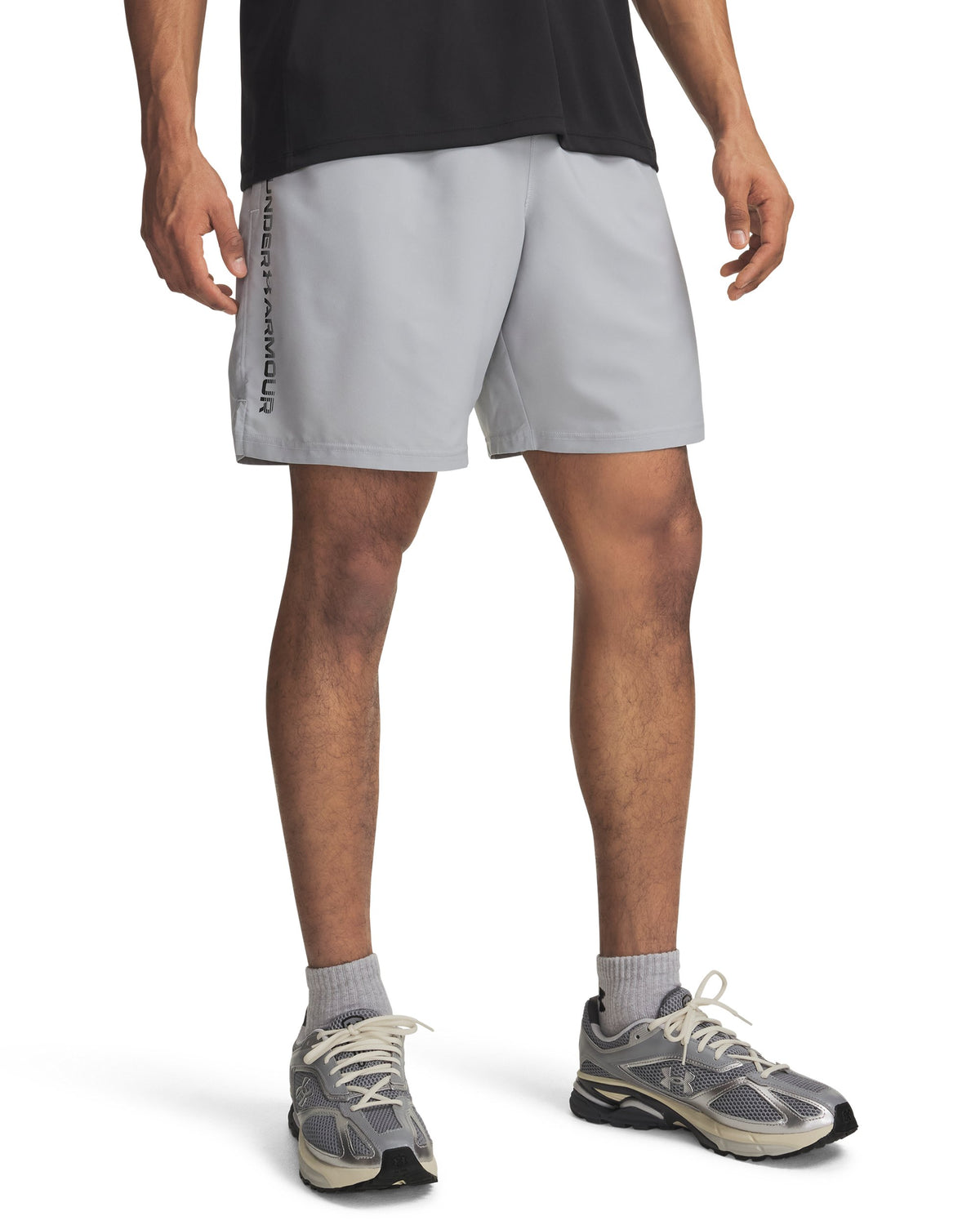 UA Tech Woven Wordmark Short - Gray / Black - 015