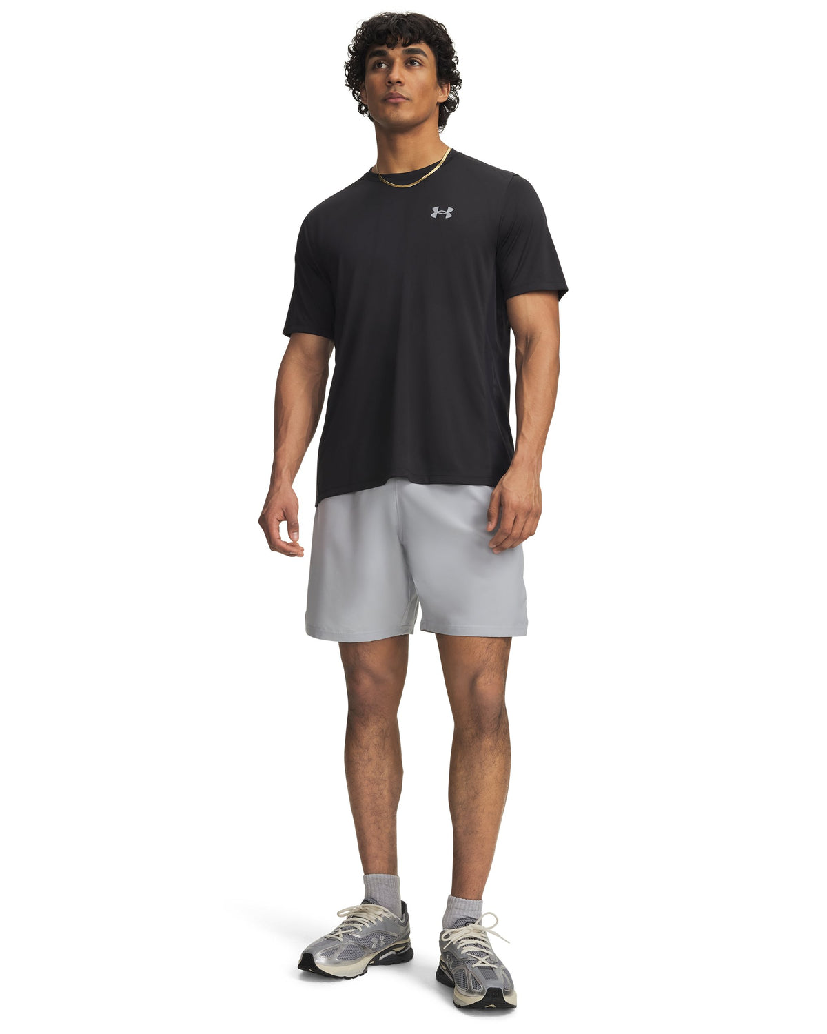 UA Tech Woven Wordmark Short - Gray / Black - 015