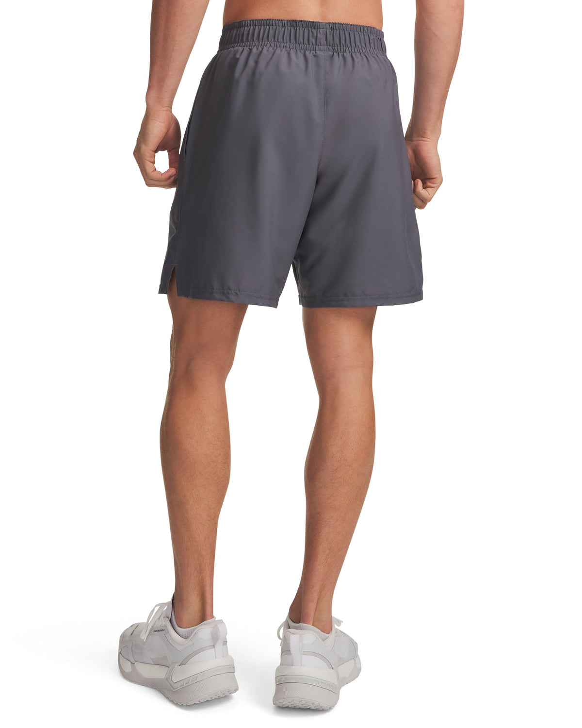 UA Tech Woven Wordmark Short - Gray / Pink Frenzy - 027