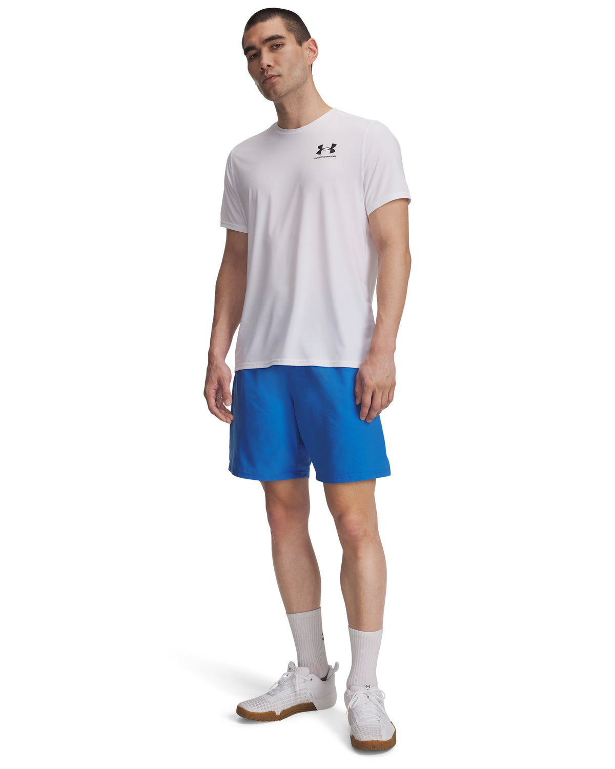 UA Tech Woven Wordmark Short - Blue Atlantis / White - 402