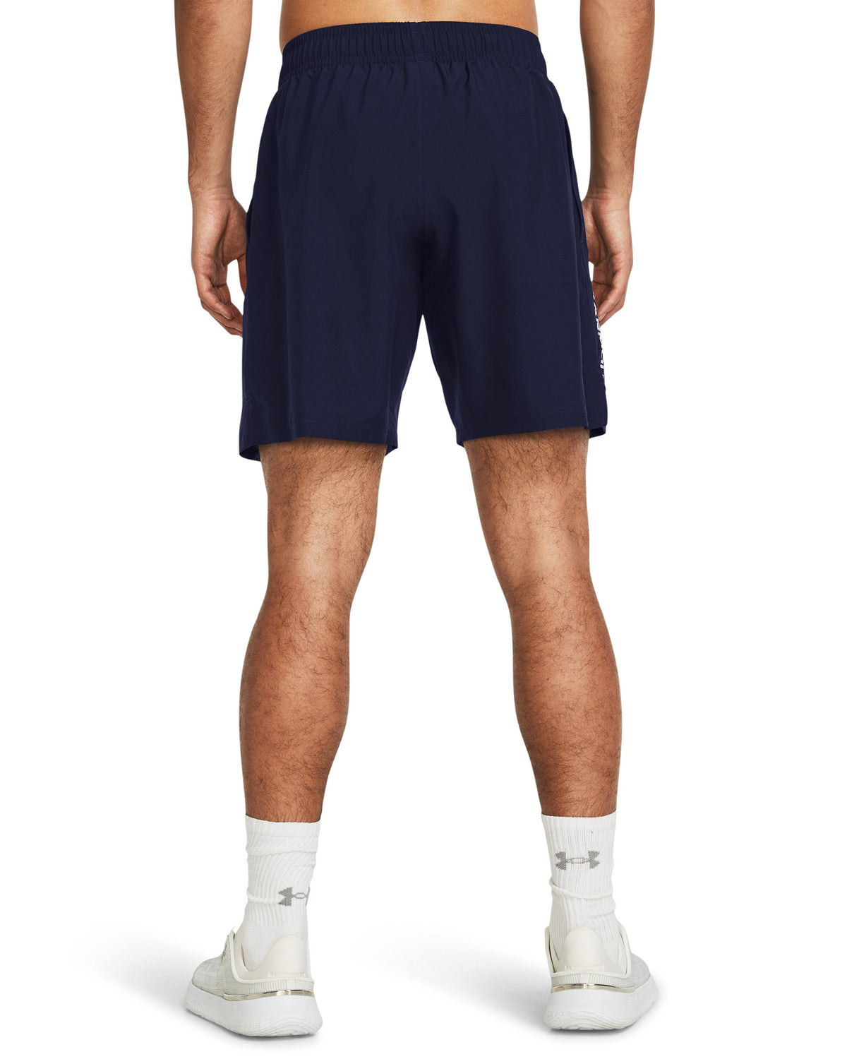 UA Tech Woven Wordmark Short - Midnight Navy / White - 410