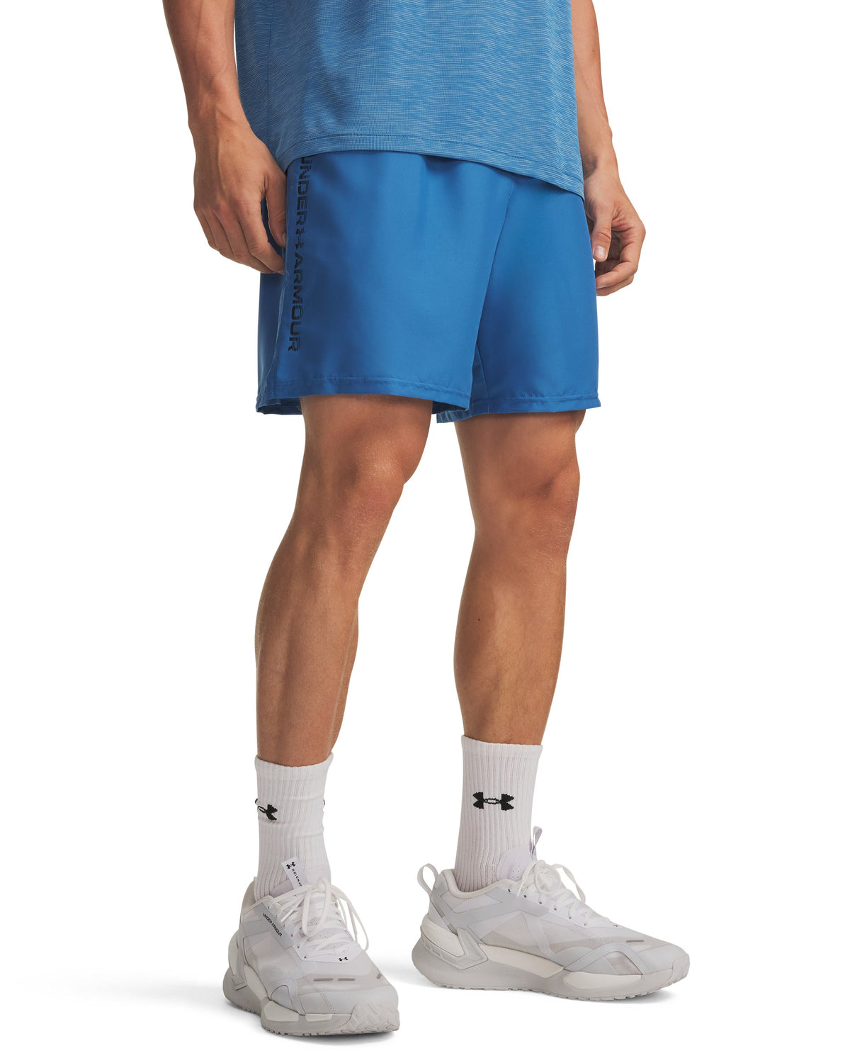 UA Tech Woven Wordmark Short - Blue / Black - 430