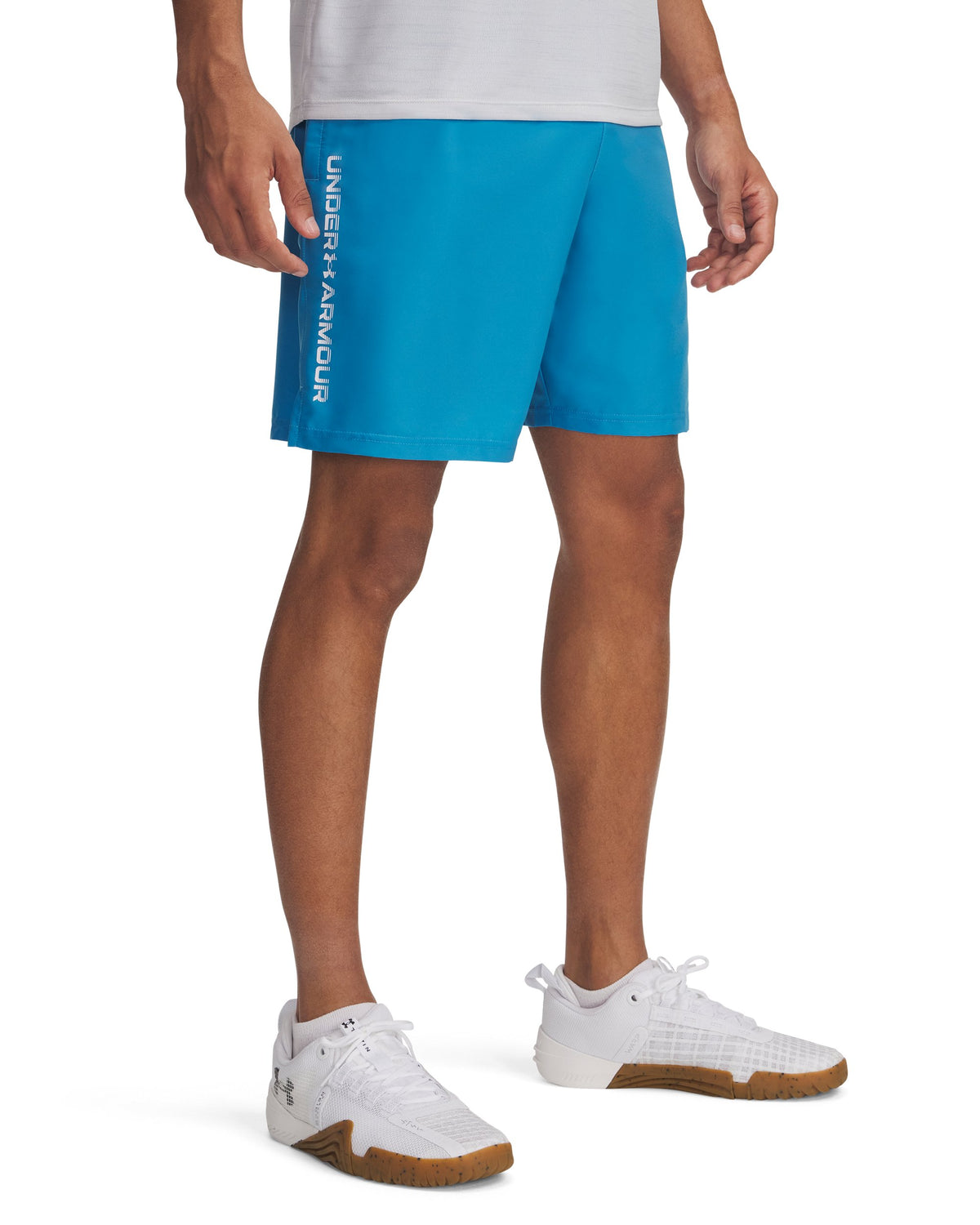 UA Tech Woven Wordmark Short - Blue / White - 452