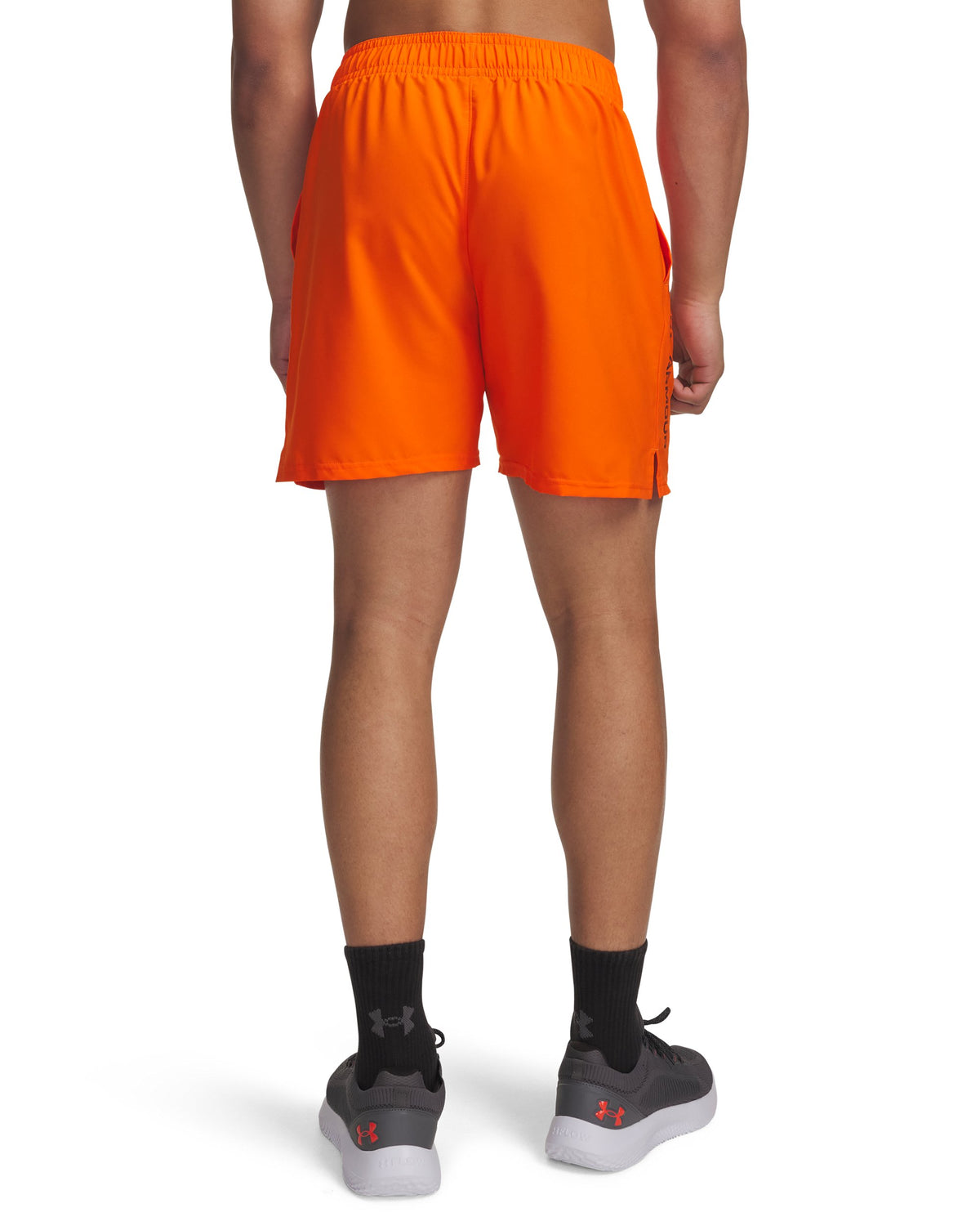 UA Tech Woven Wordmark Short - Orange / Black - 808