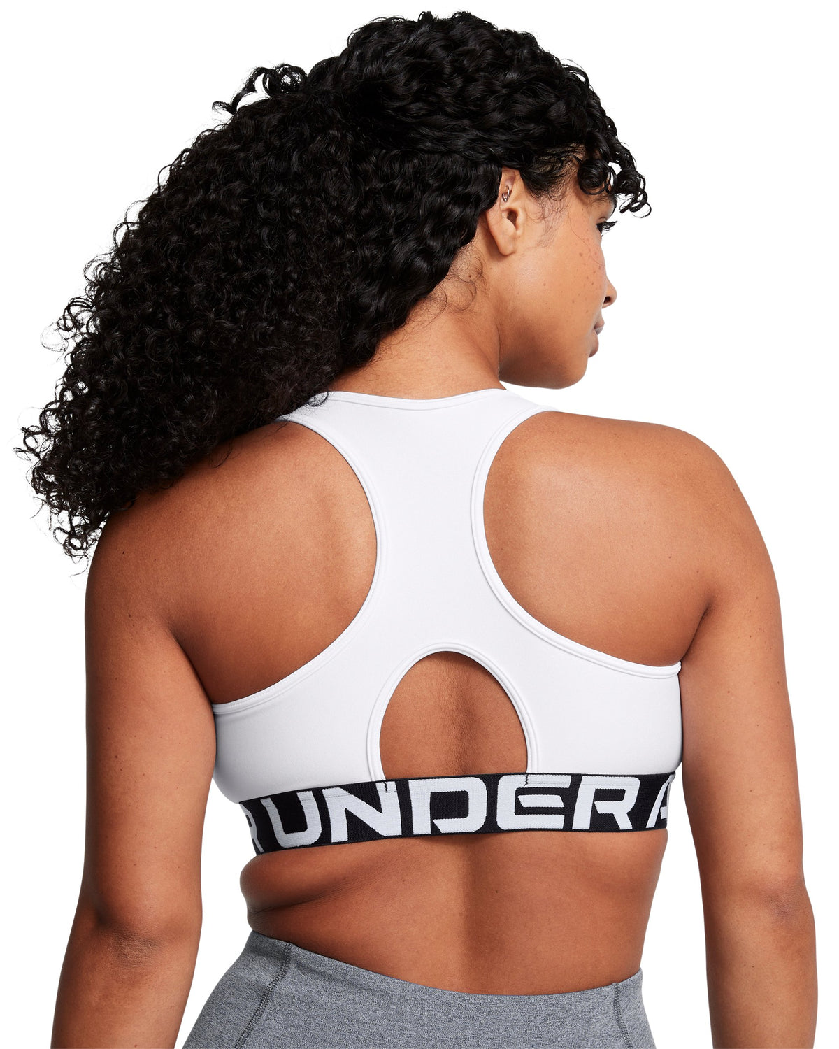 UA HG Mid Branded - White / Black - 100