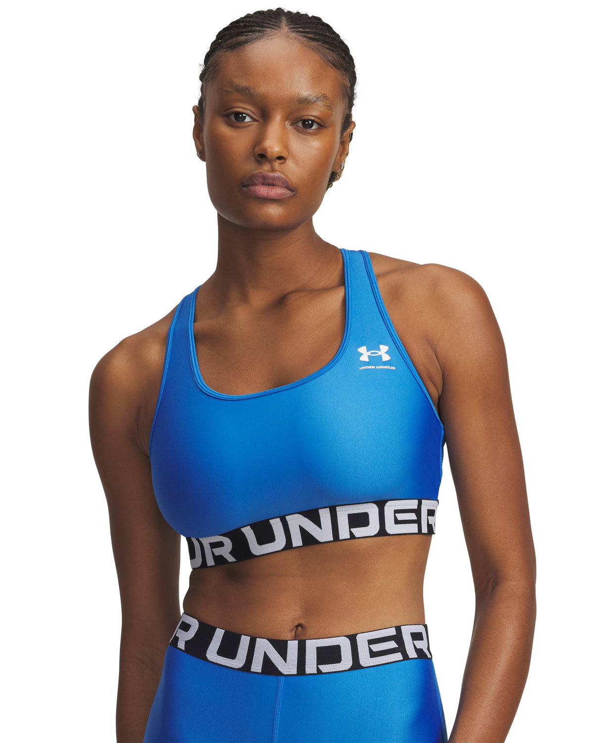 UA HG Mid Branded - Blue / White - 402