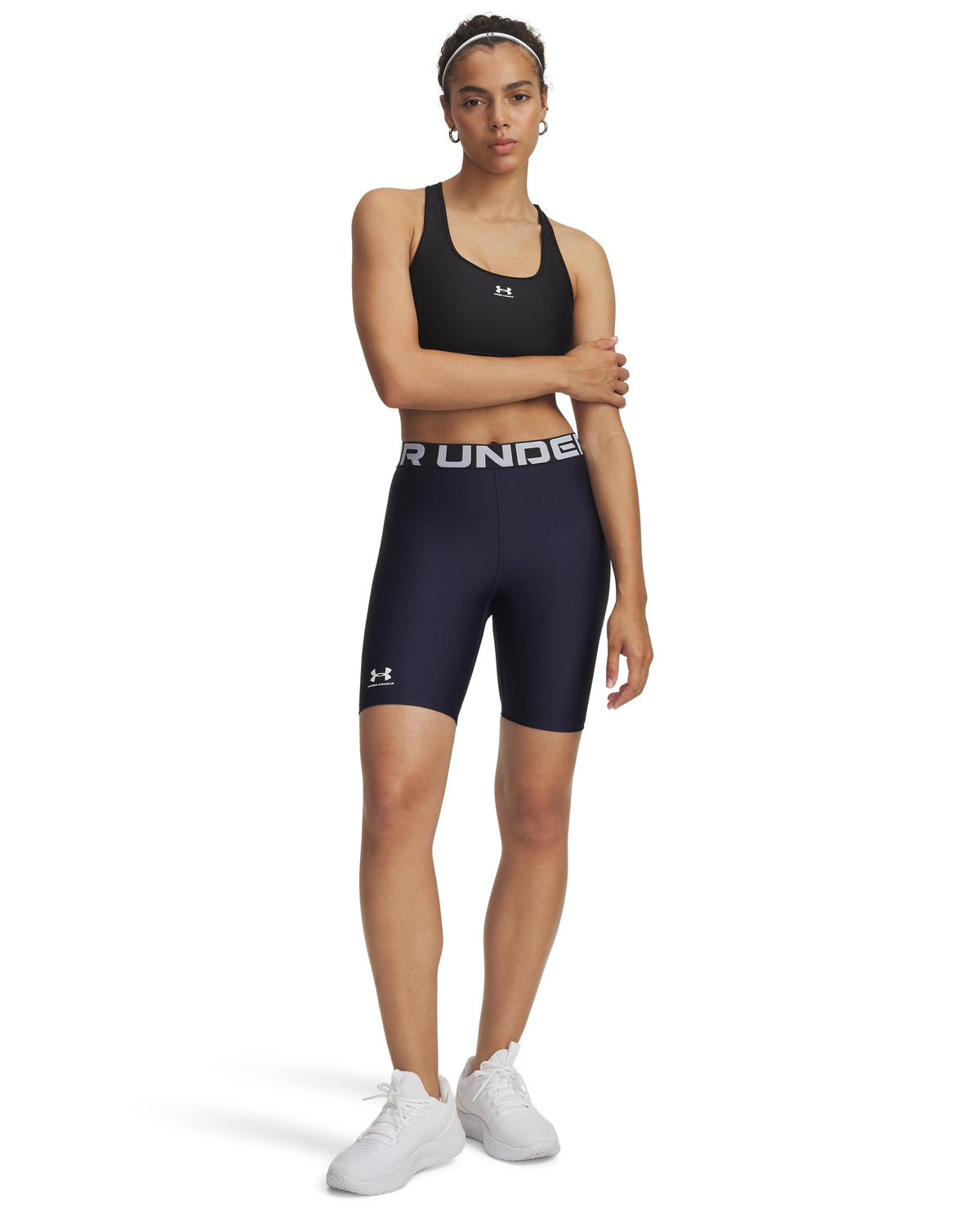 UA HG 8in Short - Blue / White - 410
