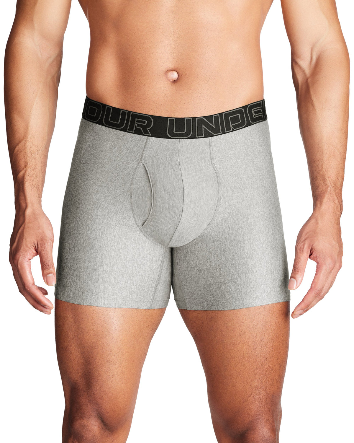 M UA Perf Tech 6in - Steel Full Heather / Castlerock Full Heather / Castlerock - 035