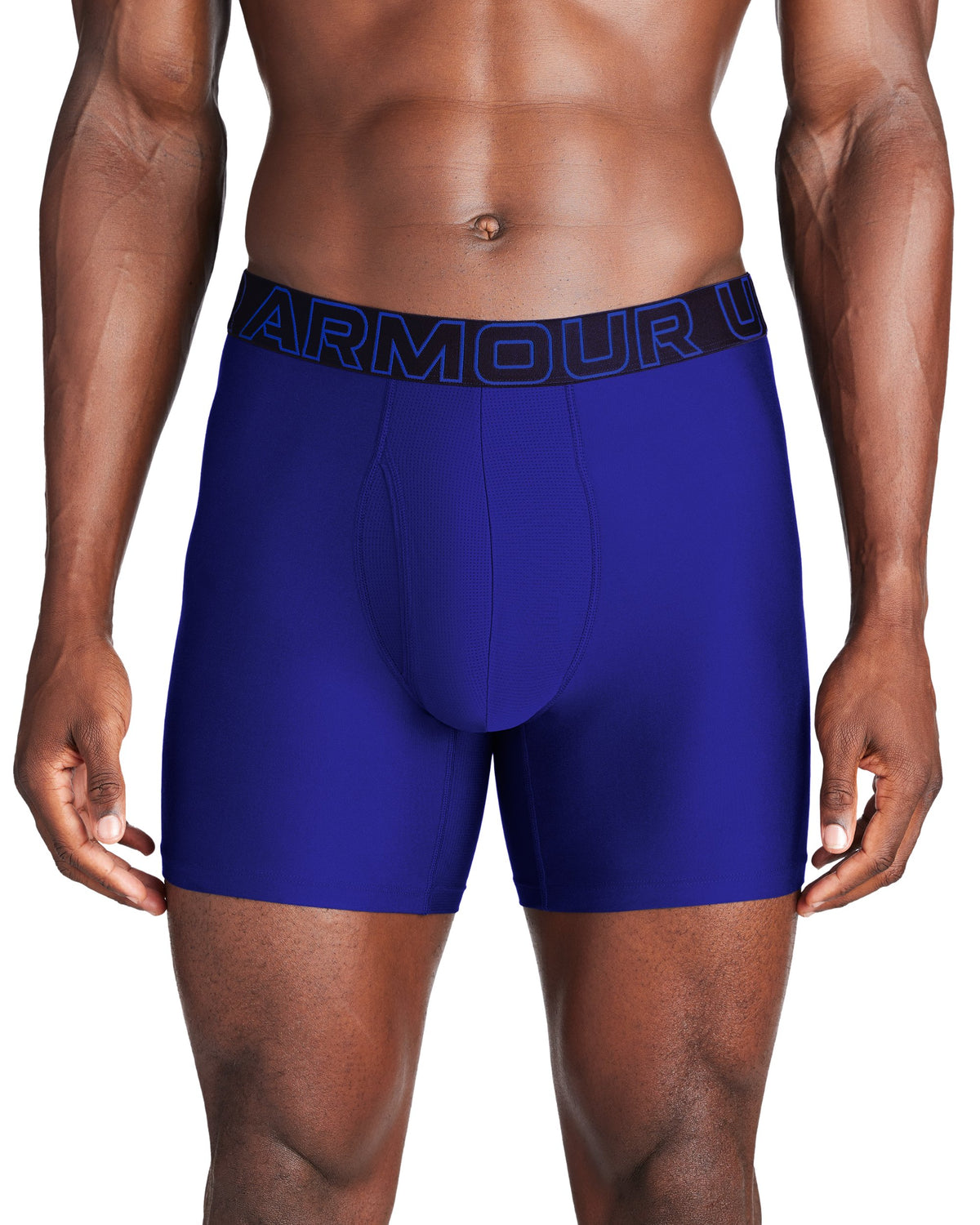 M UA Perf Tech 6in - Royal / Steel Full Heather / Royal - 400