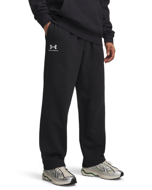 UA Icon Fleece Pant - Black / White - 001