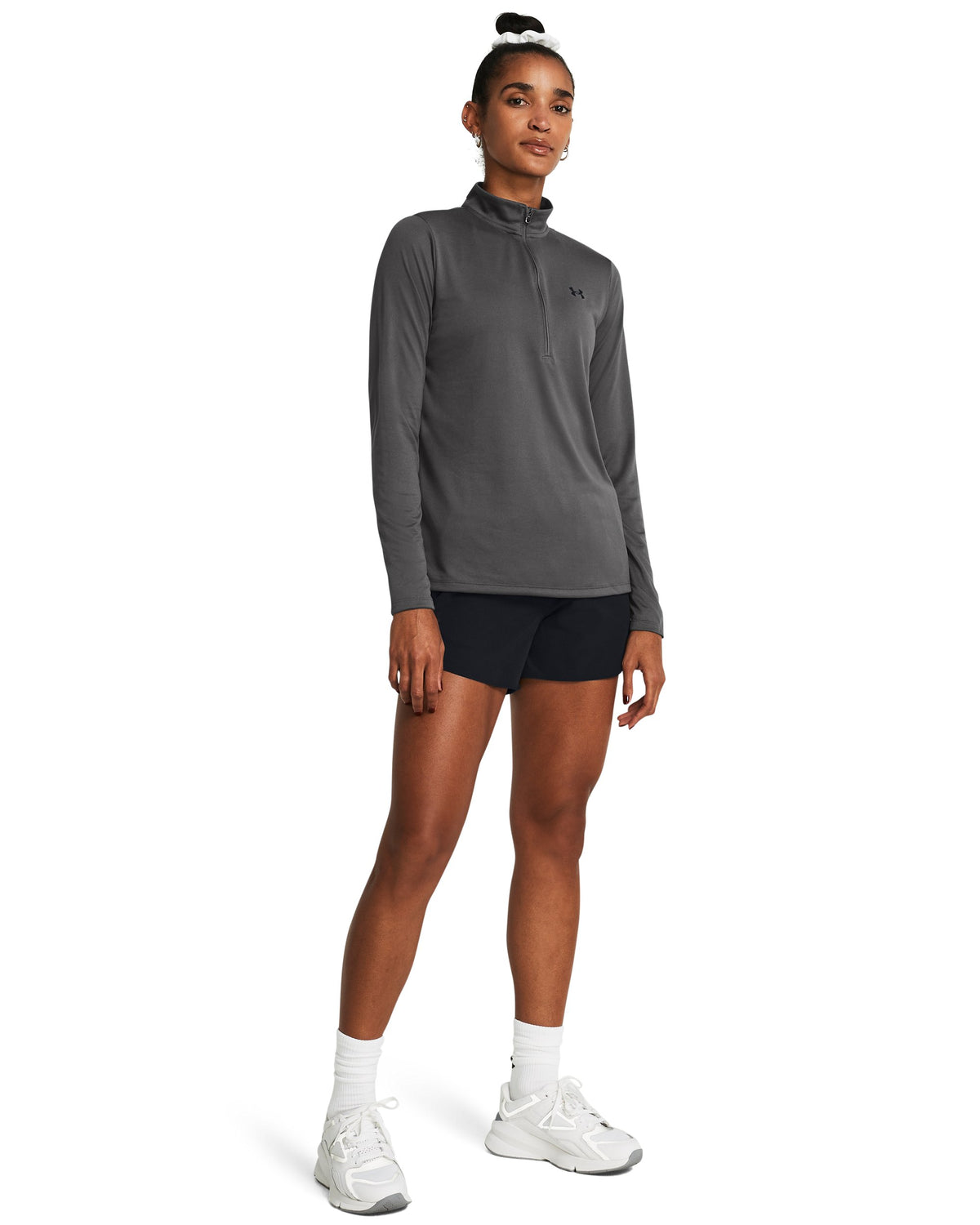 Tech 1/2 Zip- Solid - Castlerock / Black - 025