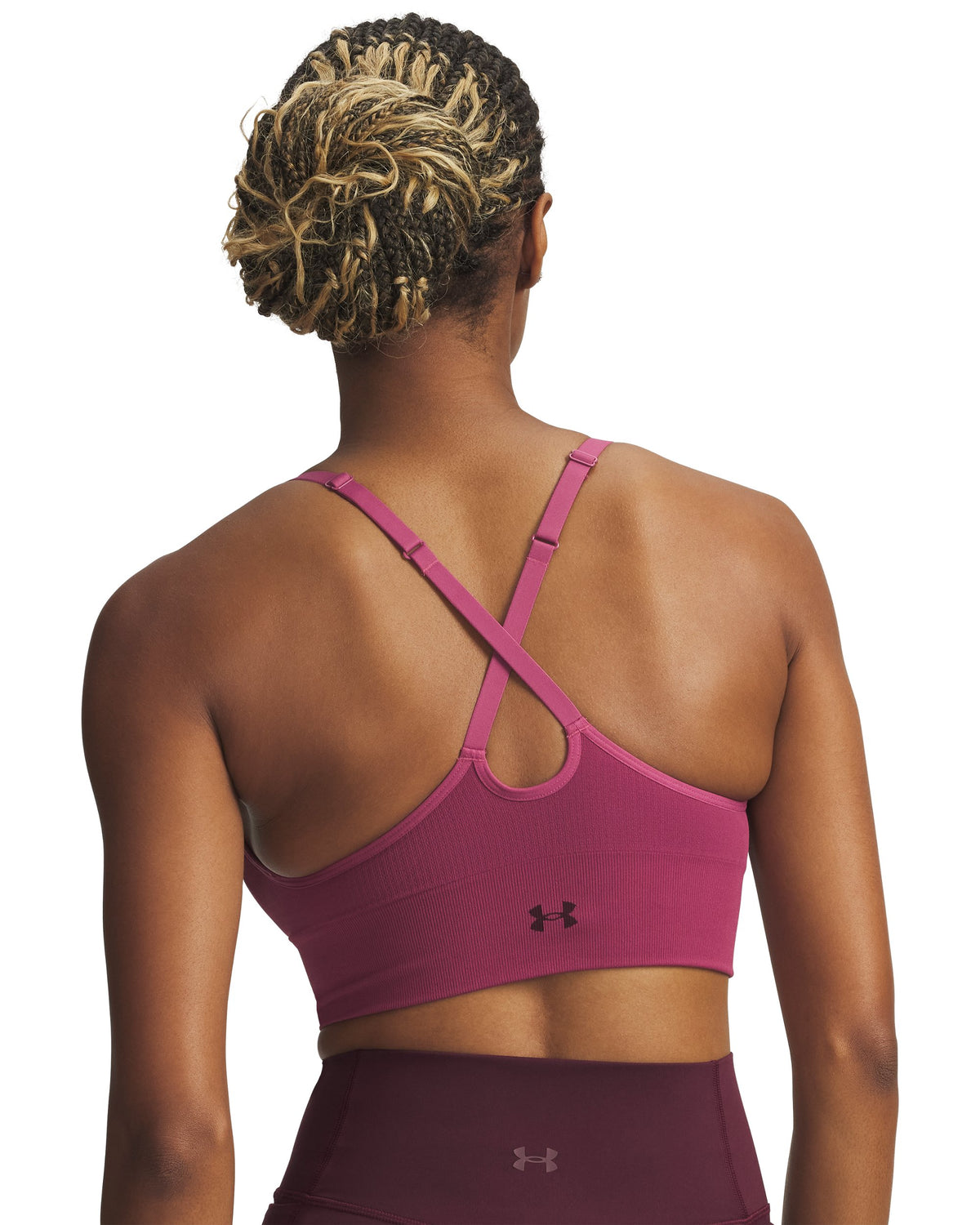 Vanish Seamless Low Bra - Fuchsia Dusk / Dark Maroon - 659