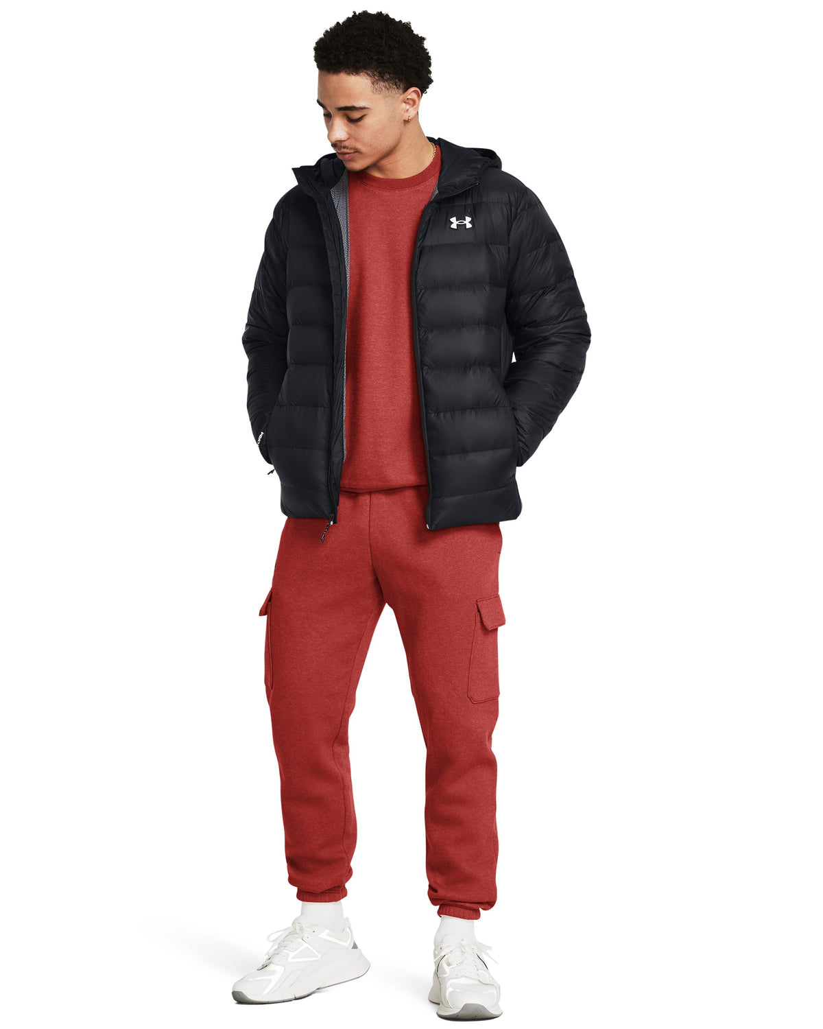 LEGEND DOWN HOODED JACKET - Black / Black / White - 001